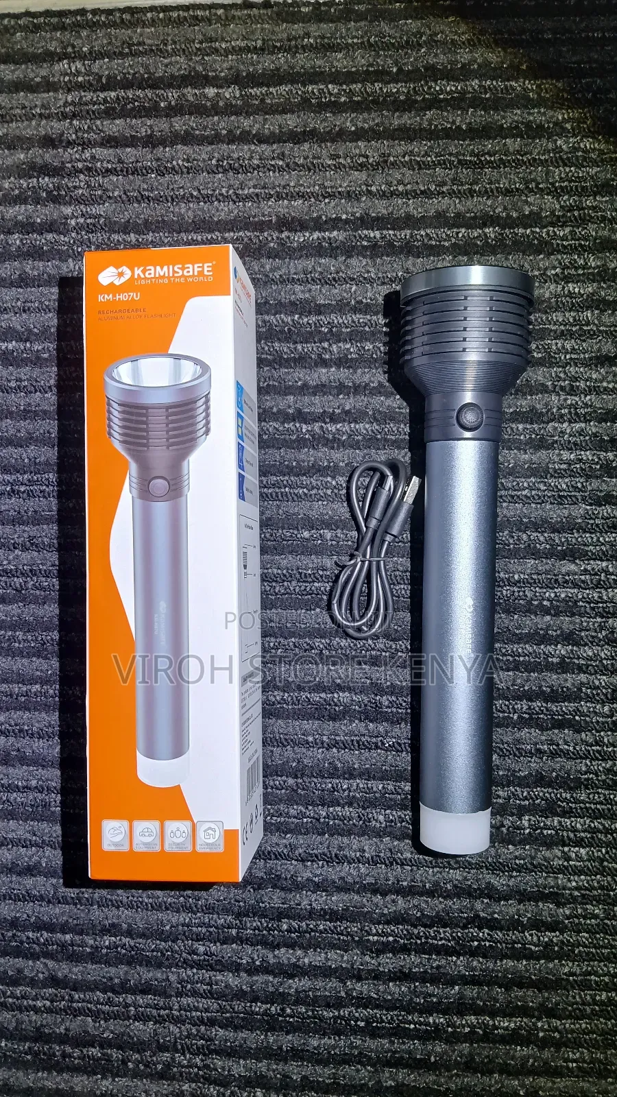 KAMISAFE KM-H07U Rechargeable Search Torch
