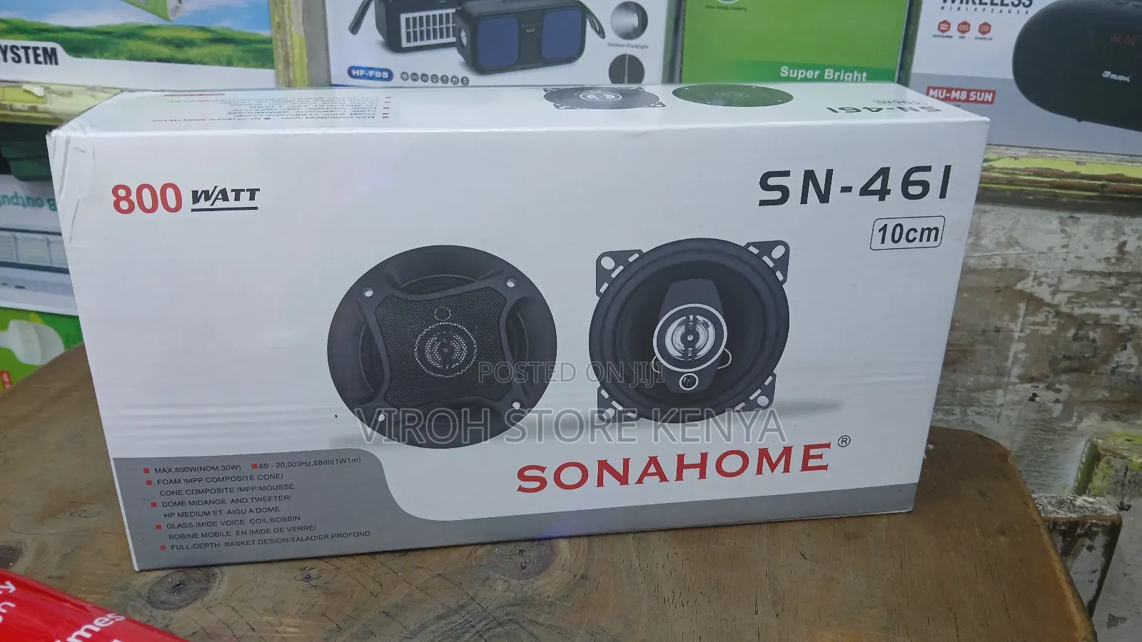 Sonahome Dual Speaker 4 Inches 800 Watts 2pcs Car Speakers