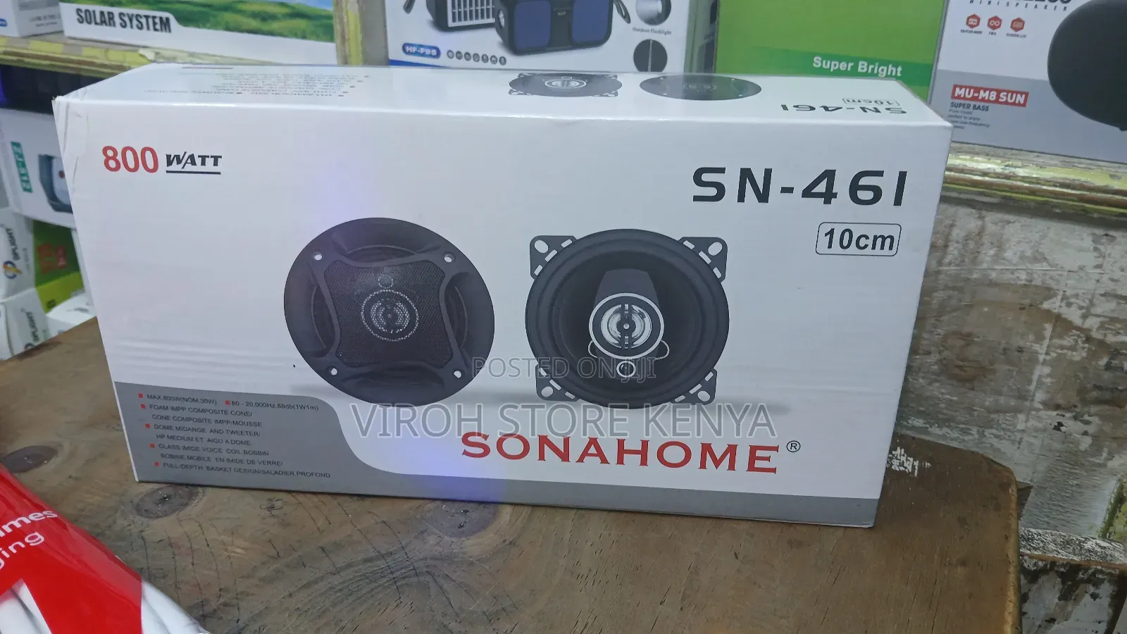 Sonahome Dual Speaker 4 Inches 800 Watts 2pcs Car Speakers