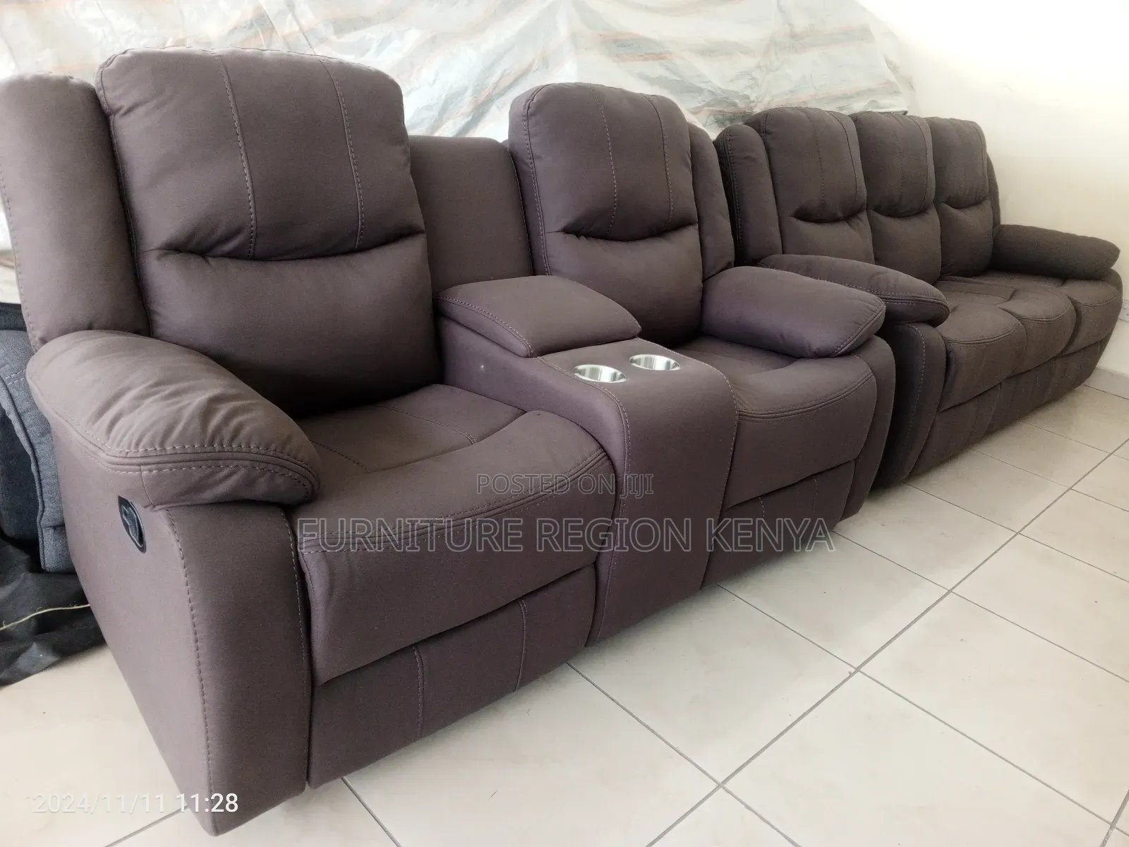 Five Seater Imported Micro Fiber Fabric Recliners