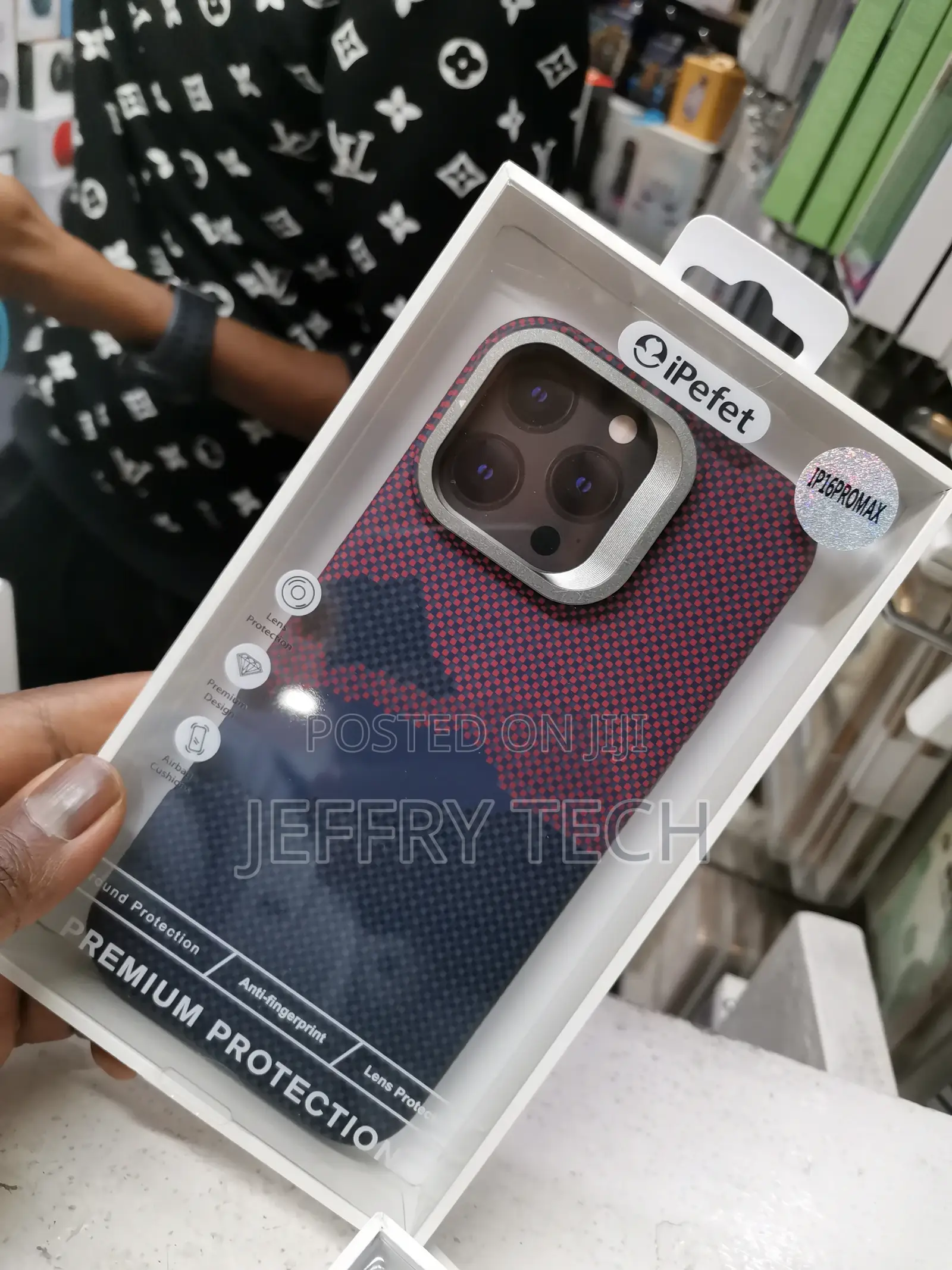 Carbon Fiber Designed Multicolou Case for iPhone 16 Pro Max