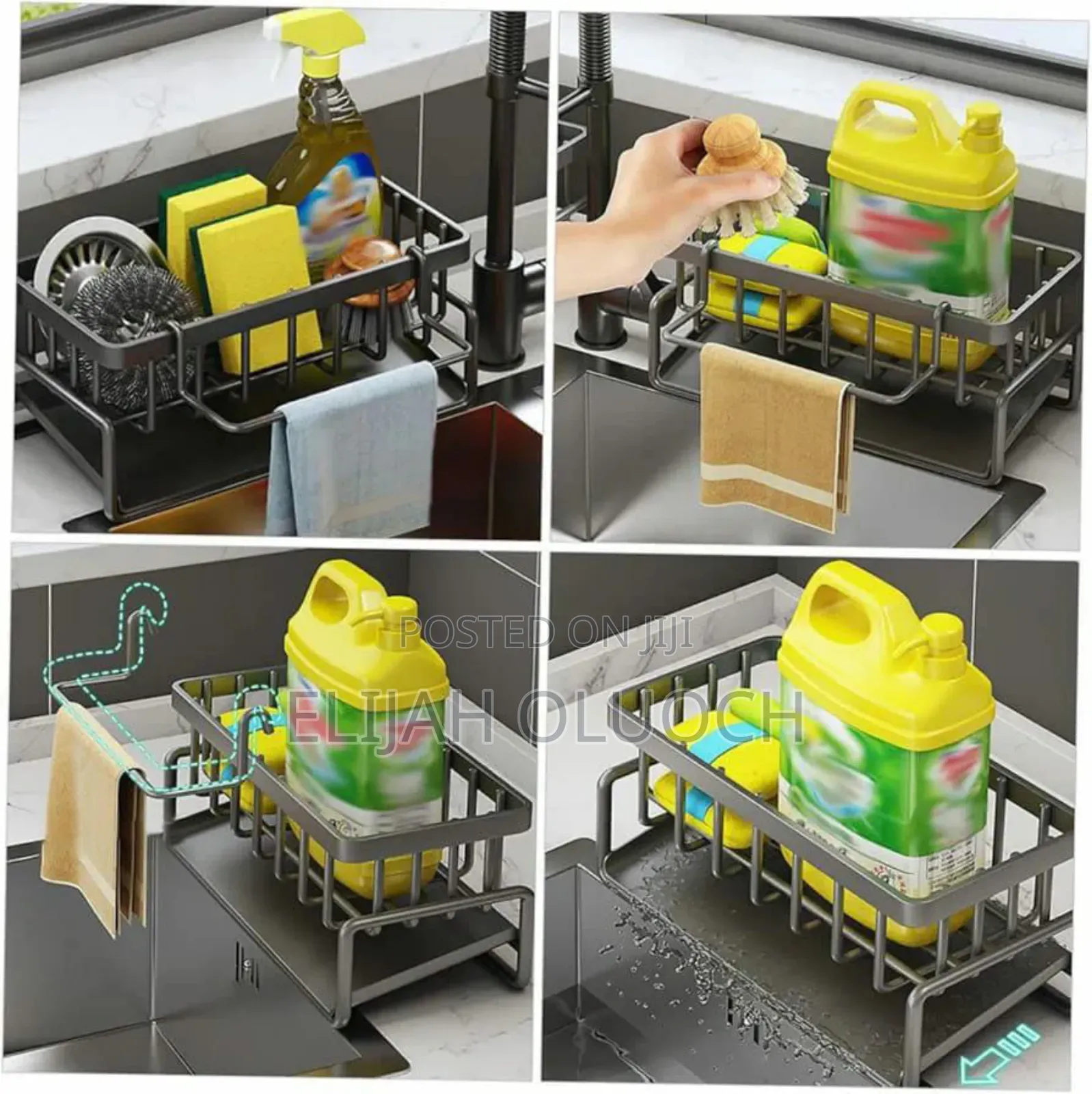 Sink Caddy With Towel Holder