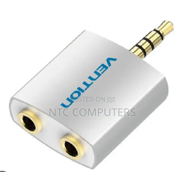 Vention 4 Pole 3.5mm Male to 2*3.5mm Female Converter