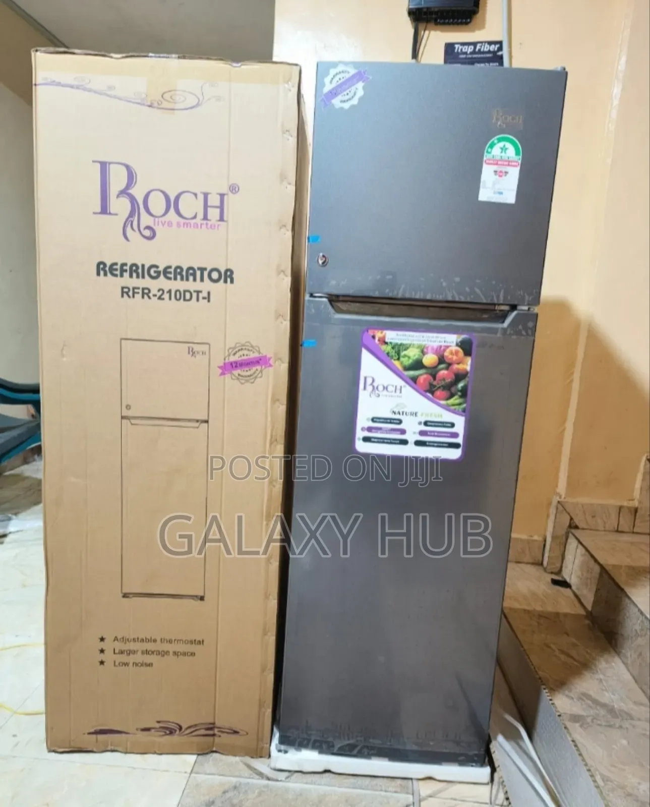 Roch RFR-210-Dt-I Double Door Refrigerator, 170l - Silver