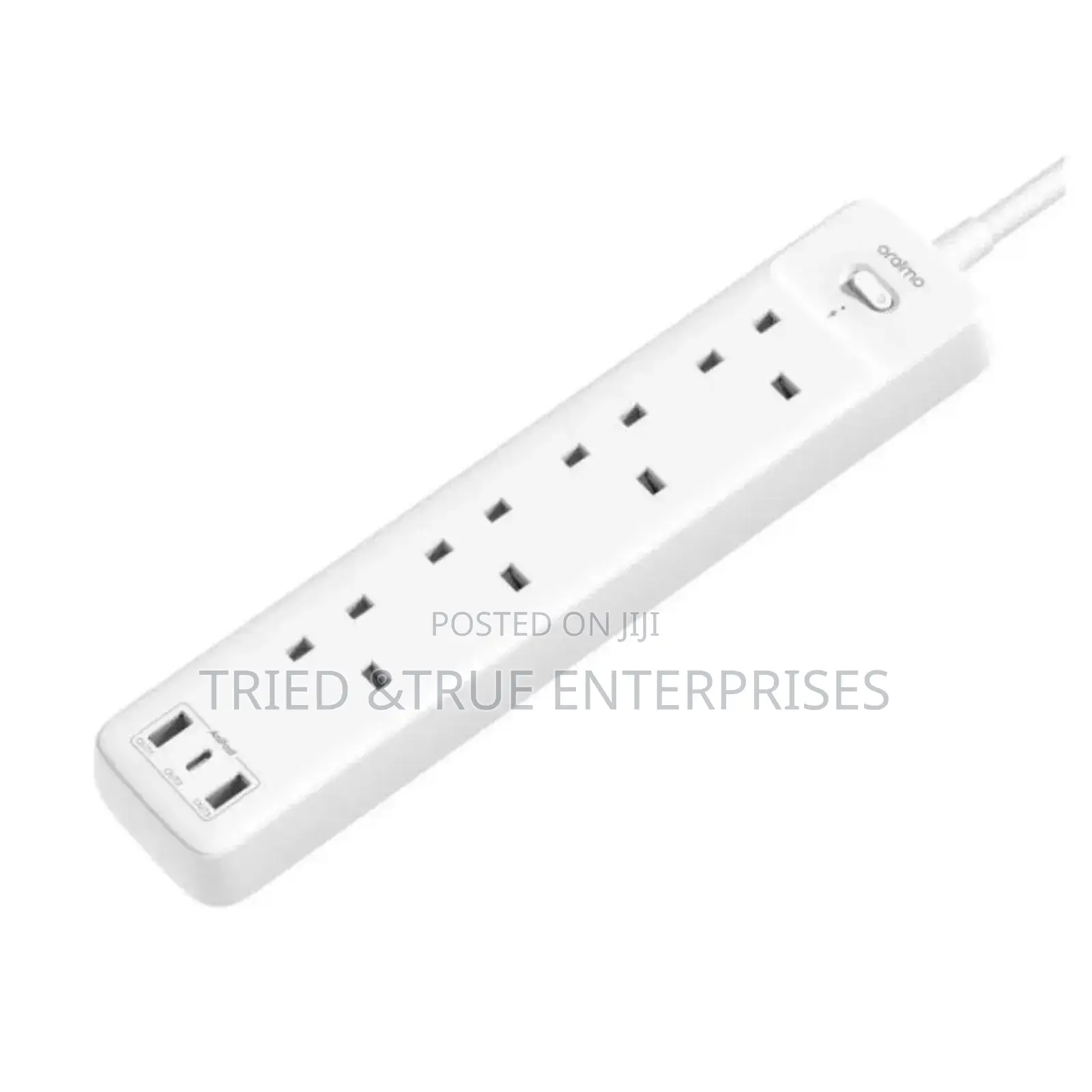 White 4 Way Extension With USB Port Jh9