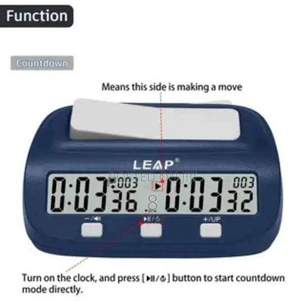 Portable Digital Chess Clock – For Home Competition"