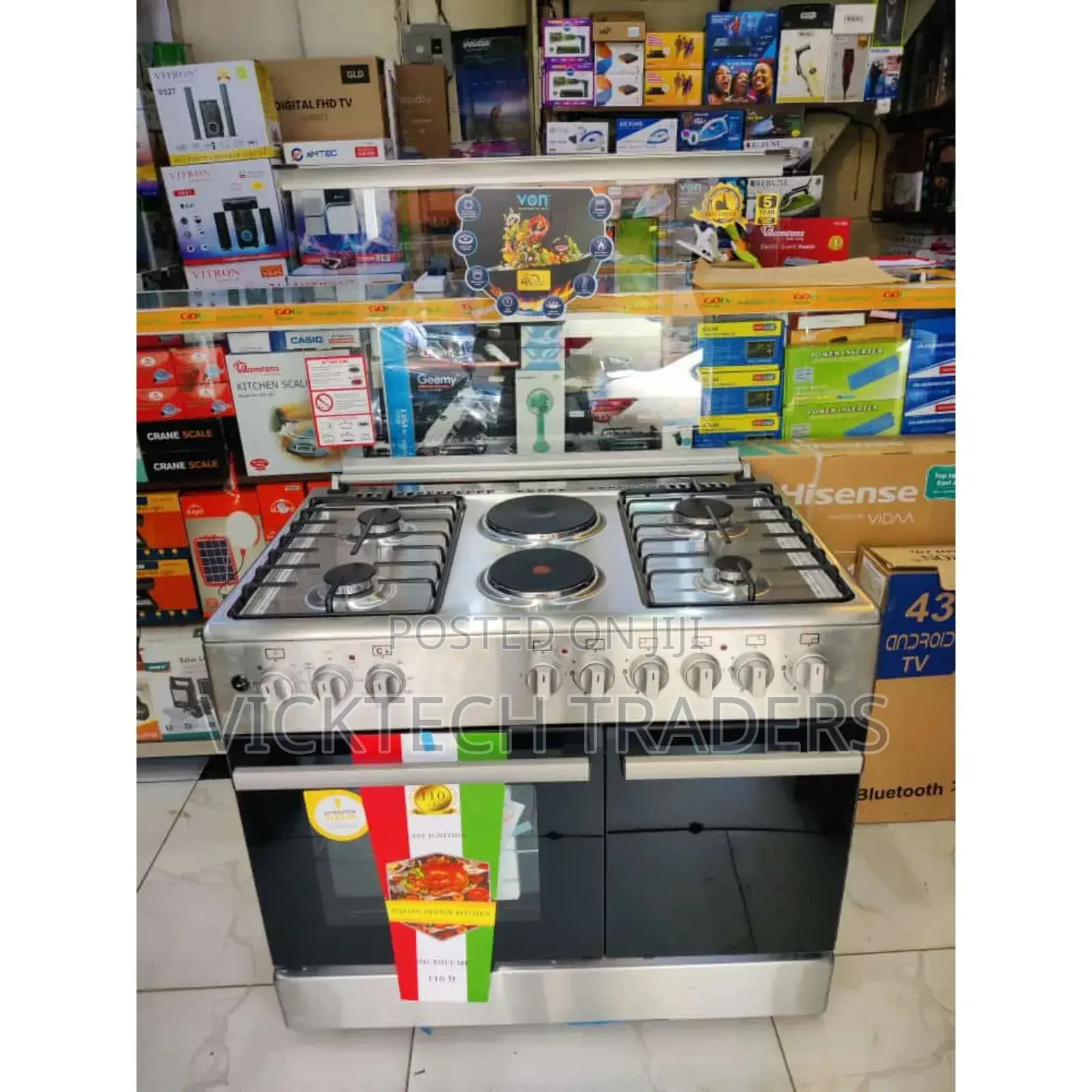 Cooker!Von 4 Gas + 2 Electric With Electric Oven