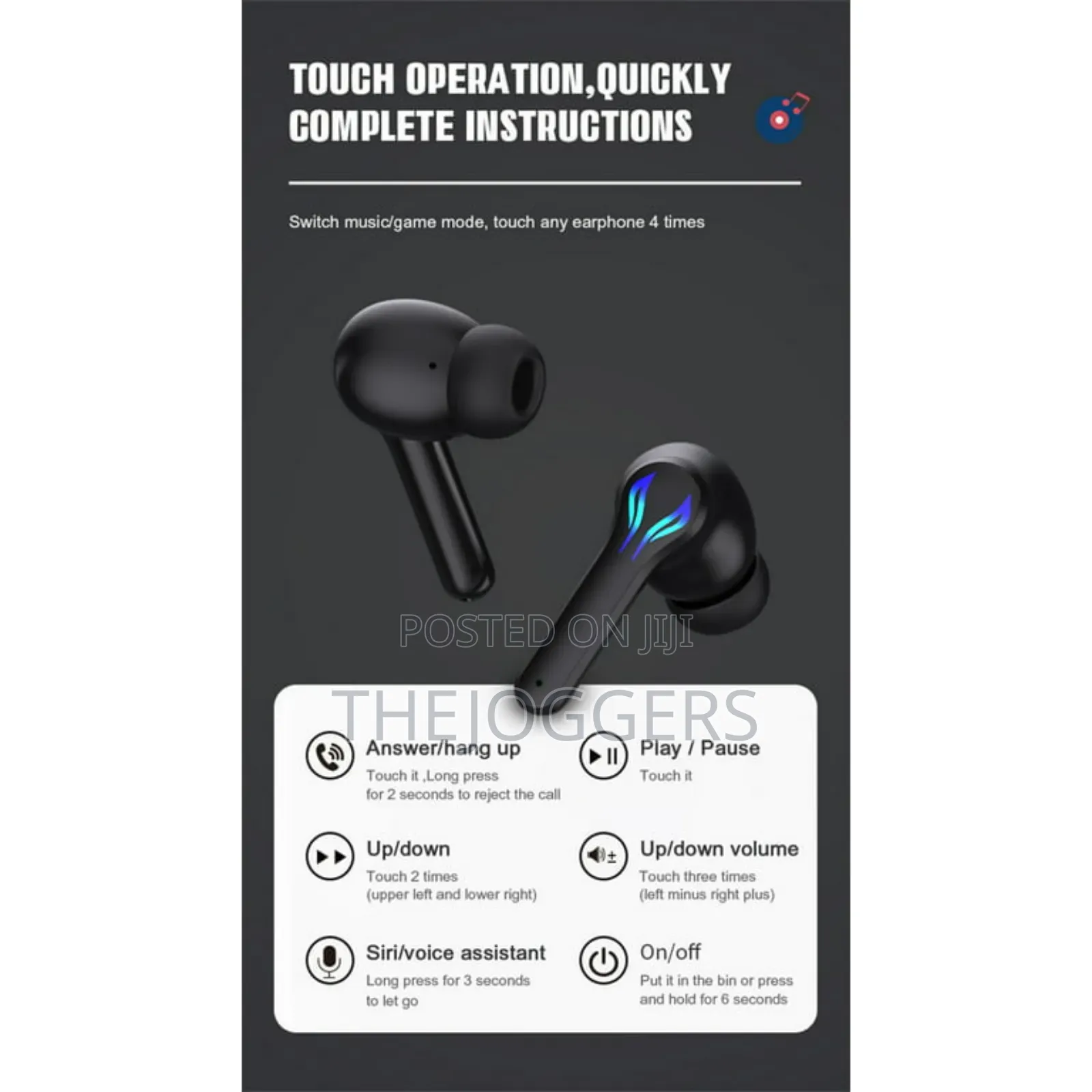 P86 Fast Pairing Sports Twsgaming Wireless-Bluetooth Earbuds