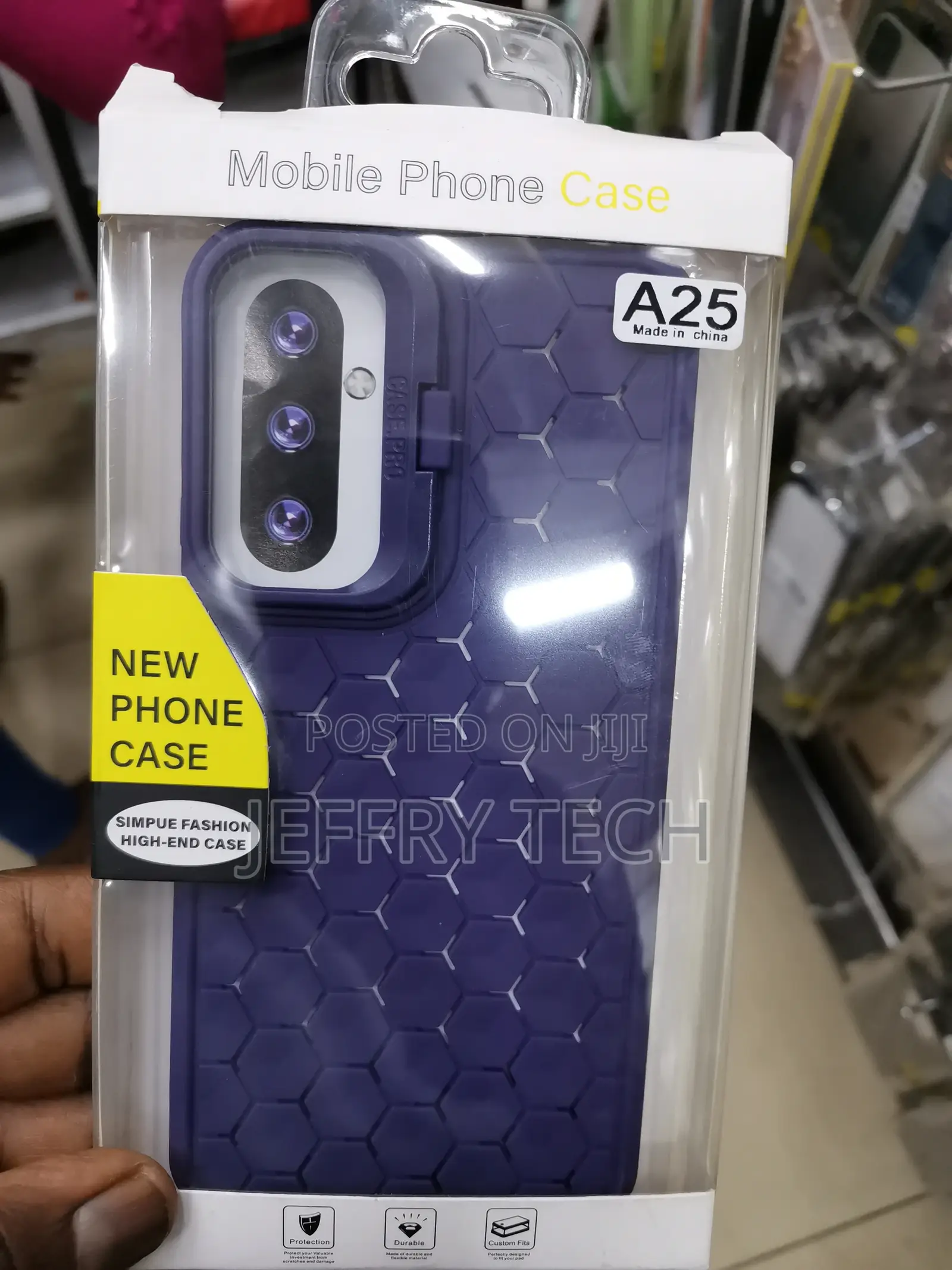 Samsung Galaxy A25 Honeycomb Shockproof Case-Purple