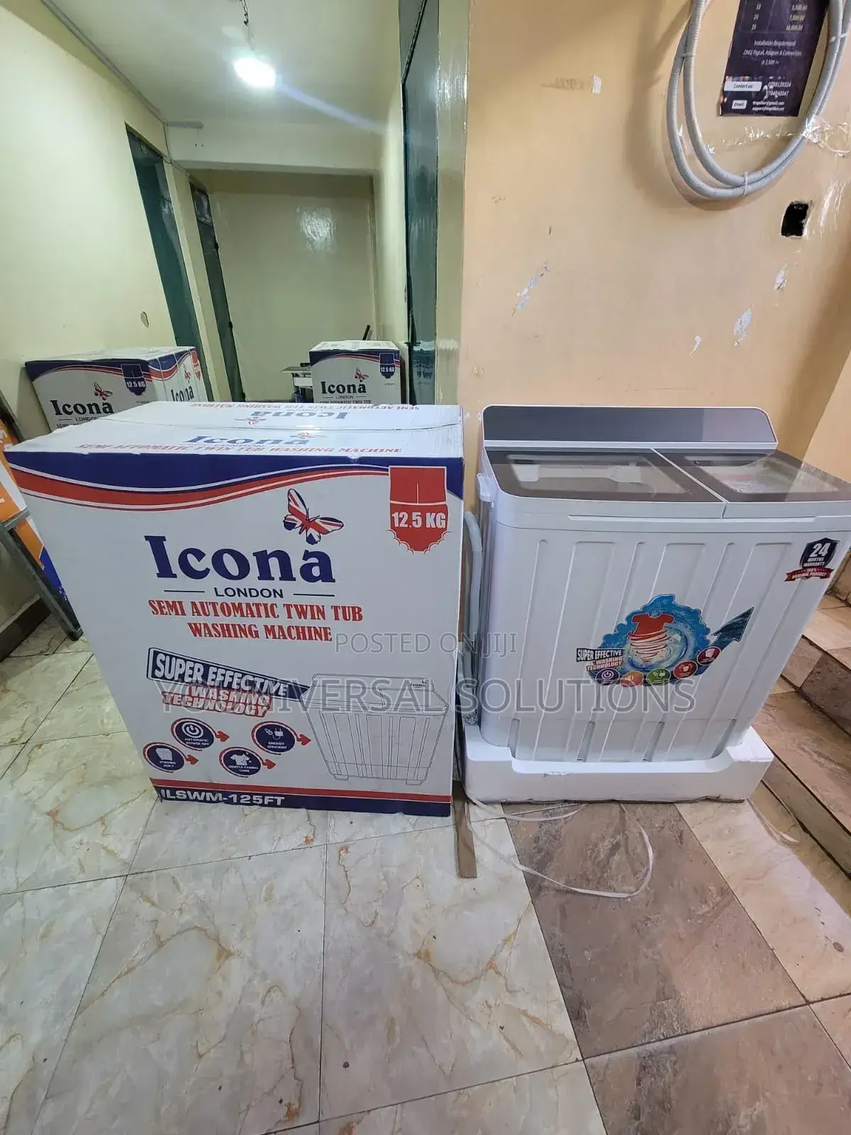 Icona 12.5kgs Twin Tub Washing Machine