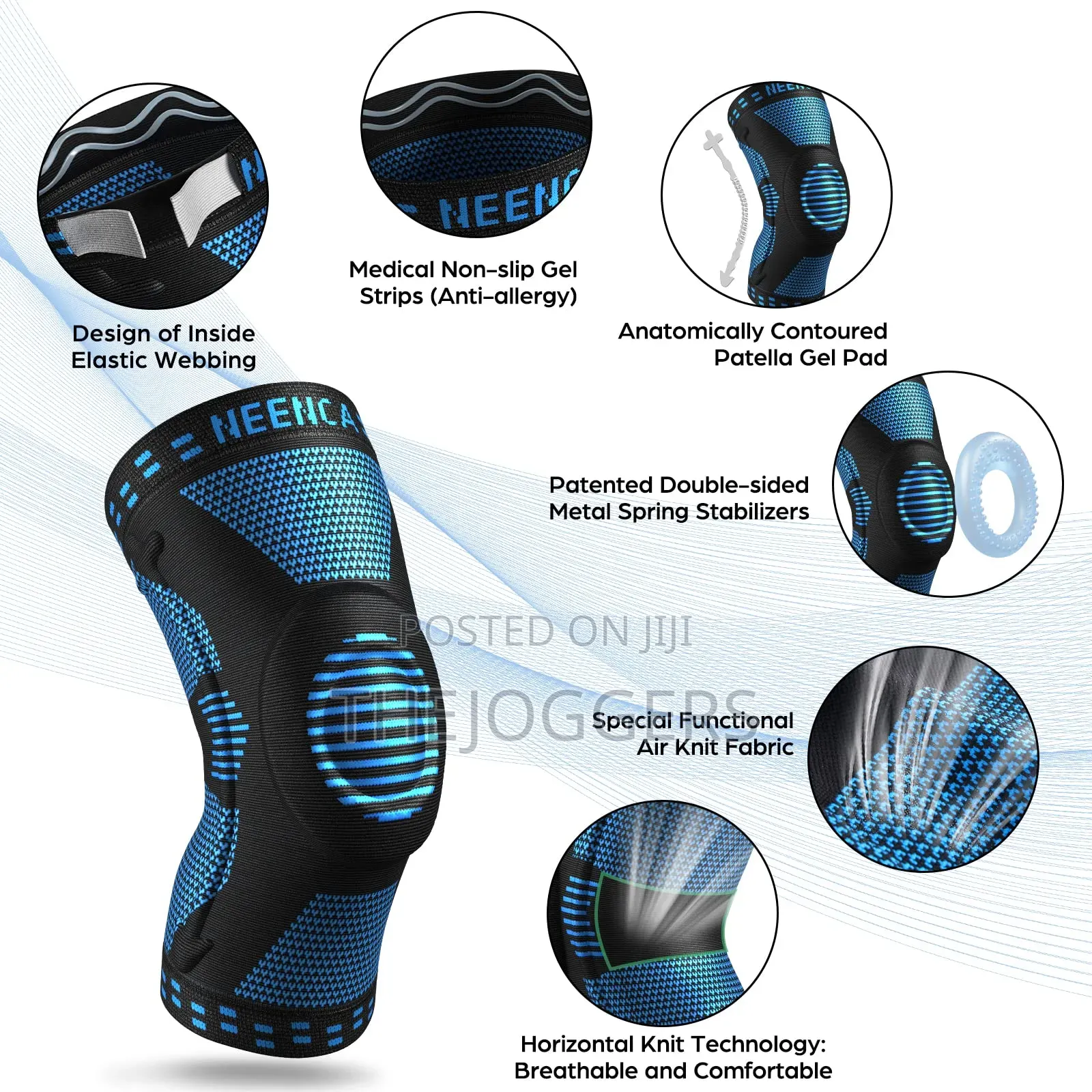 Compression Knee Sleeve With Side Stabilizers Pain Relief