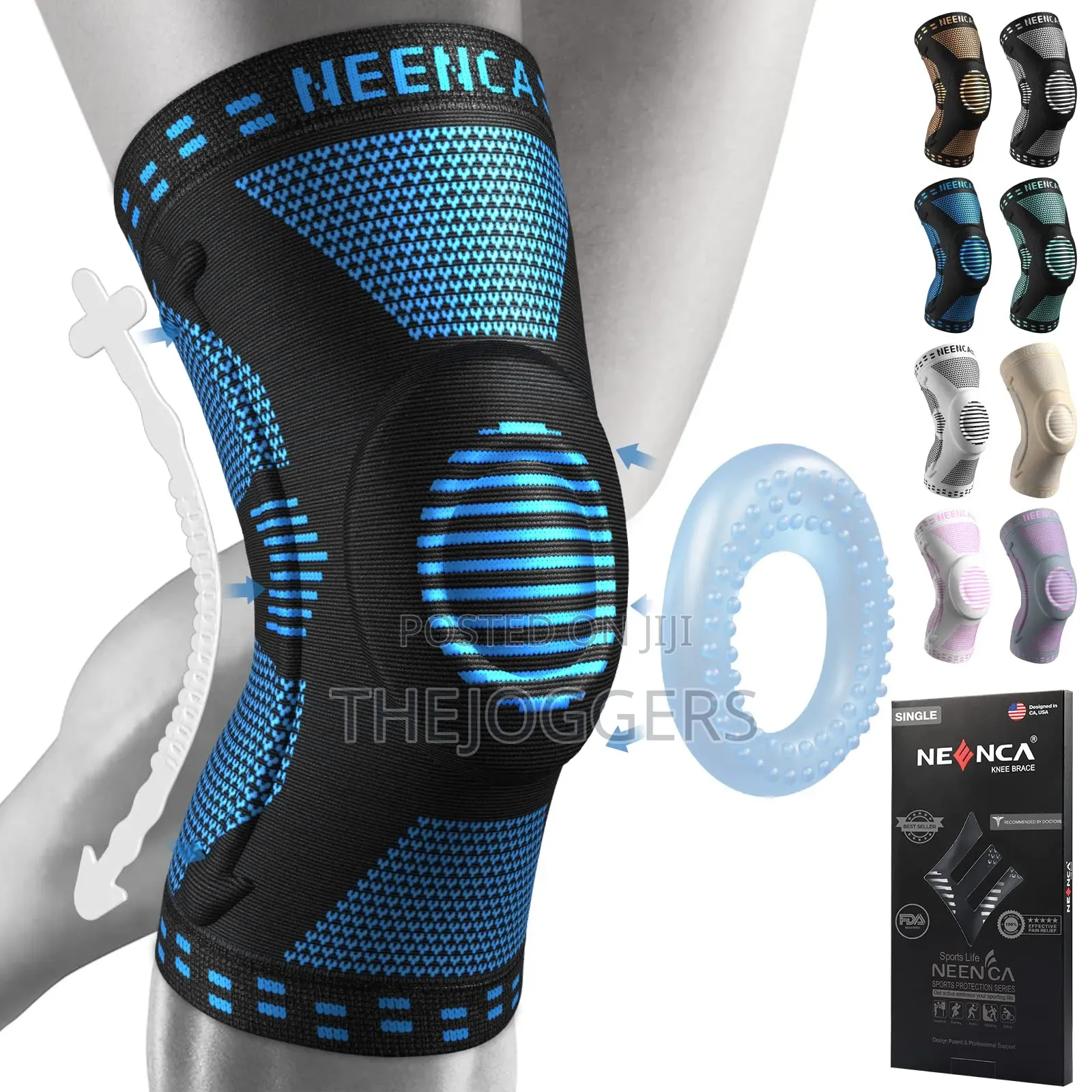 Compression Knee Sleeve With Side Stabilizers Pain Relief
