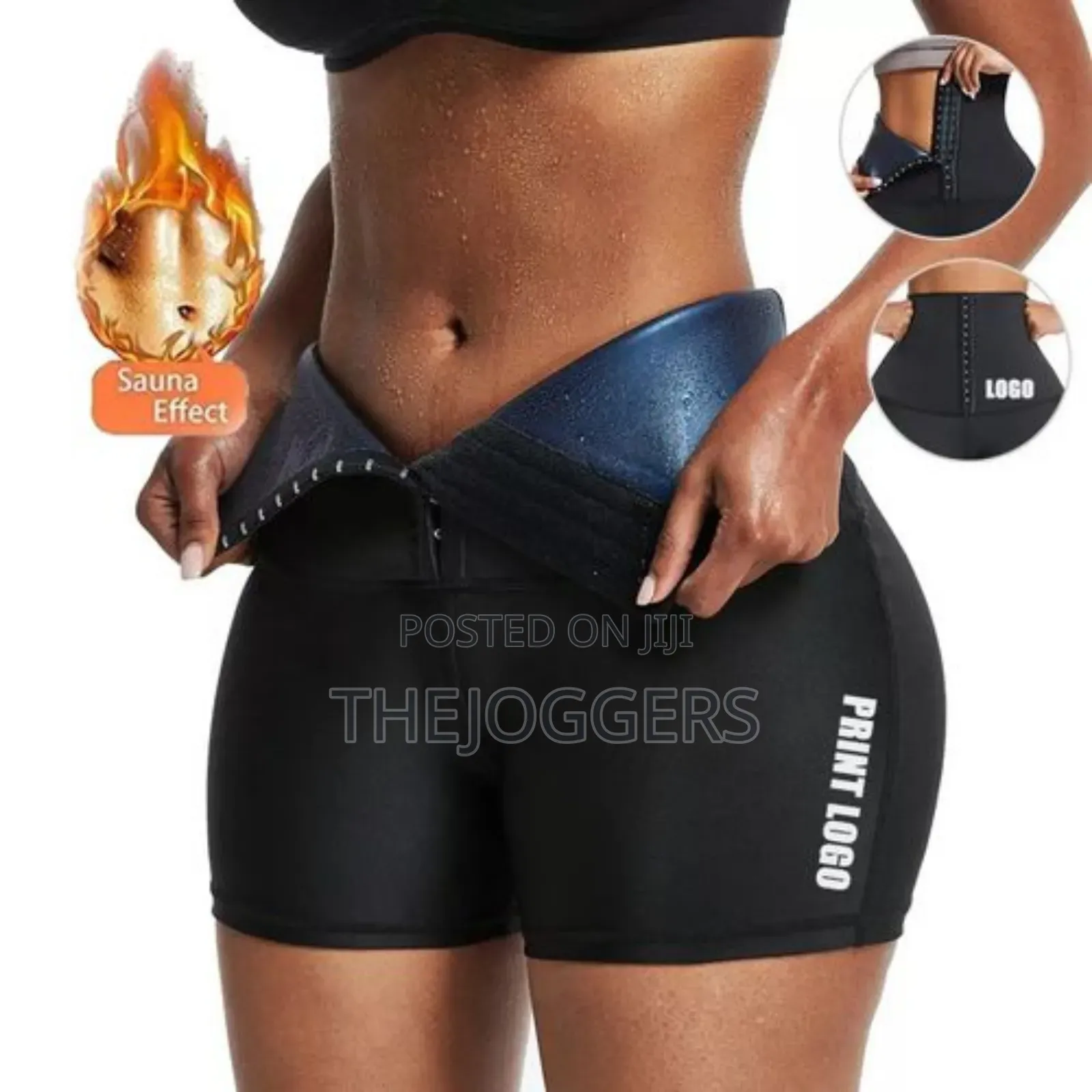 Sauna Sweat Short With Hook Women Gym Leg Slimming Shorts