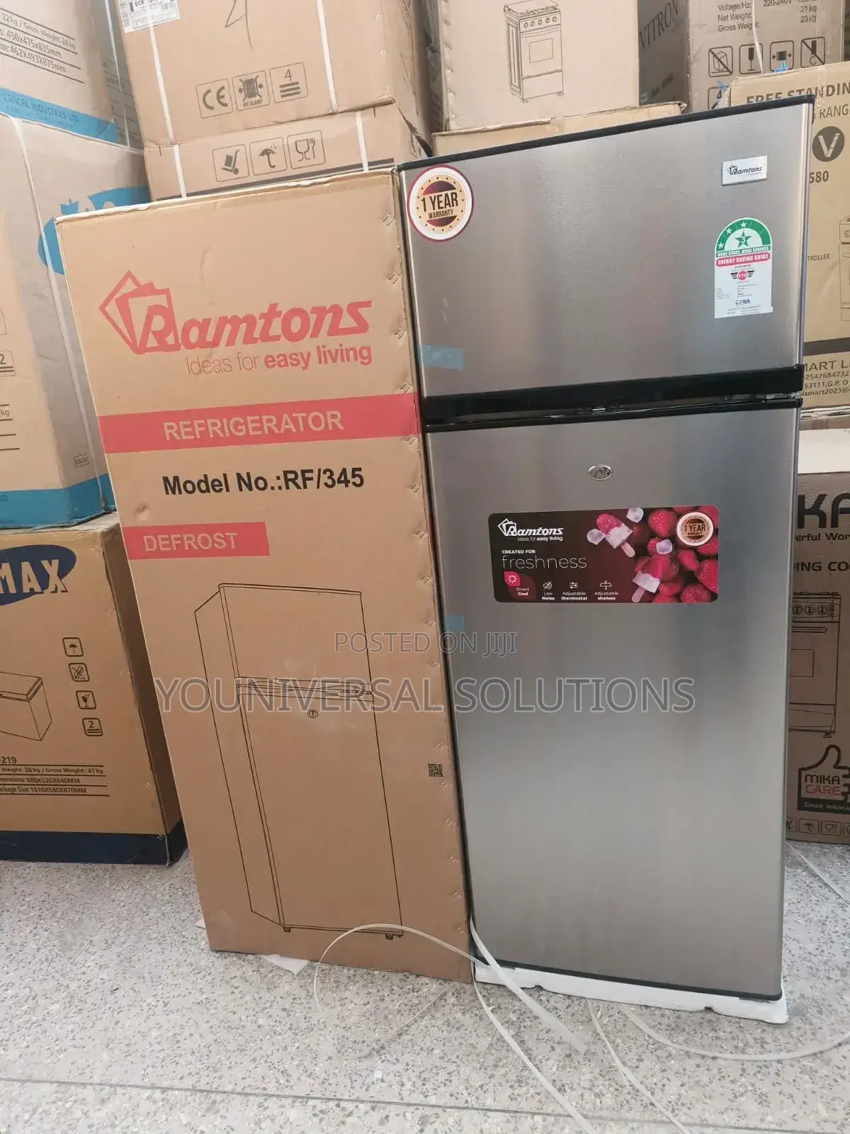 204 Litres Ramtons Rf/345 Double Door Refrigerator