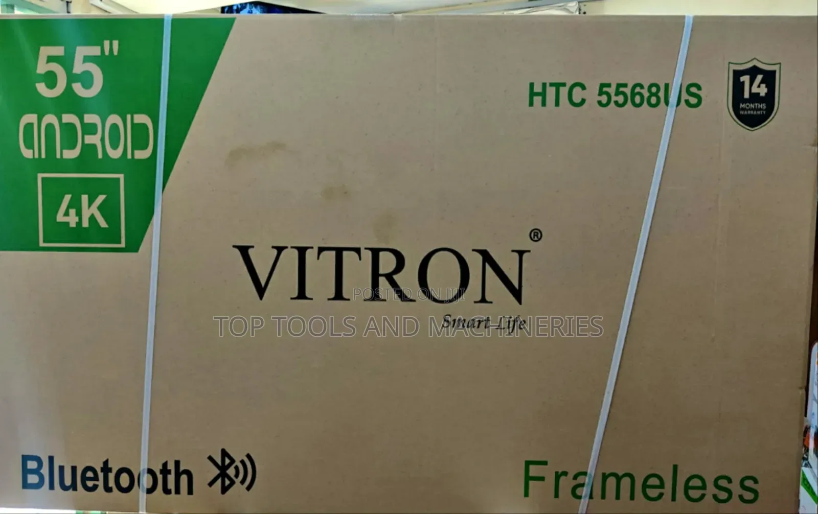 Vitron 55" Smart Android Frameless UHD, Bluetooth
