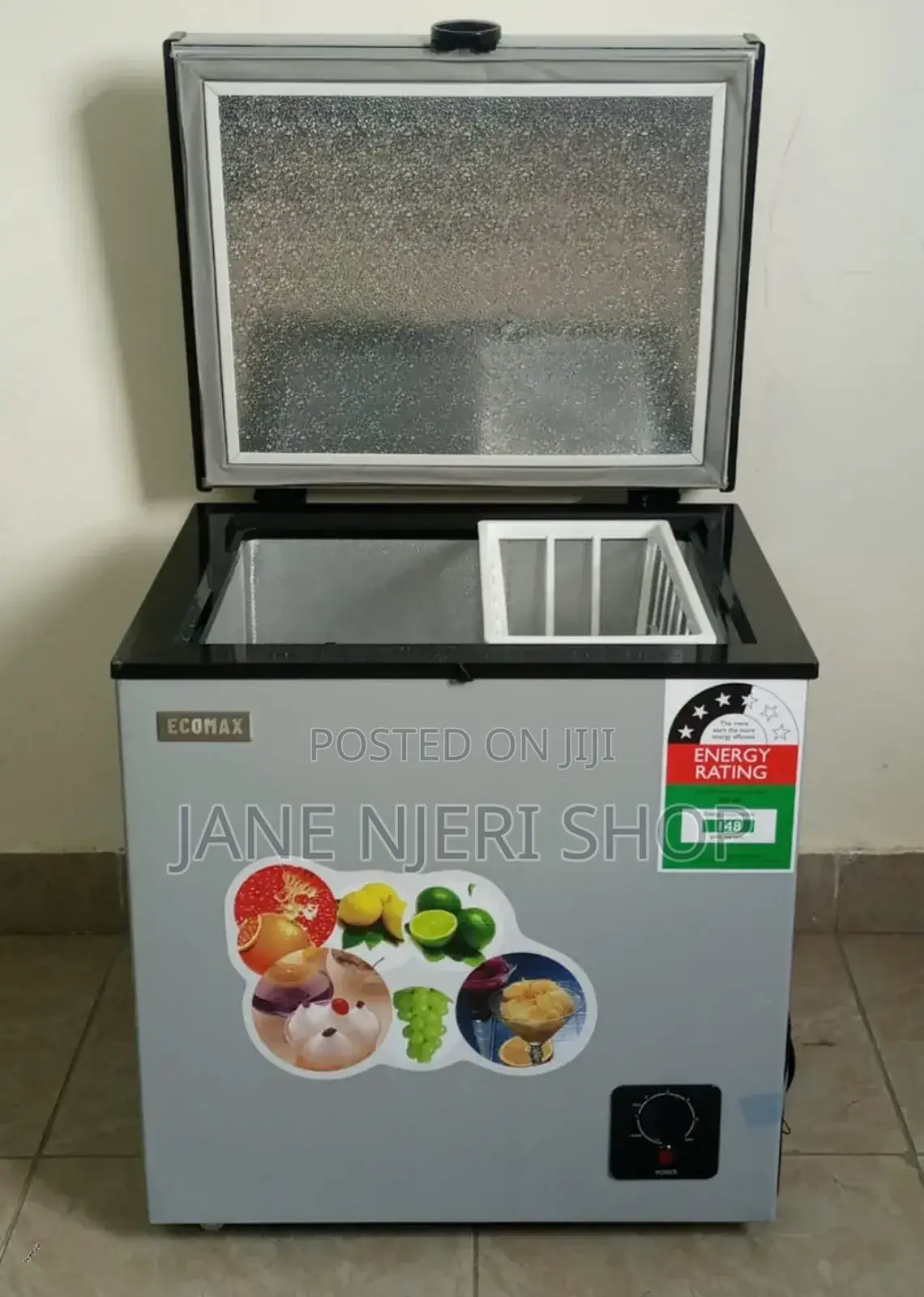 Grey Ecomax 60liters Chest Freezer Ec/D