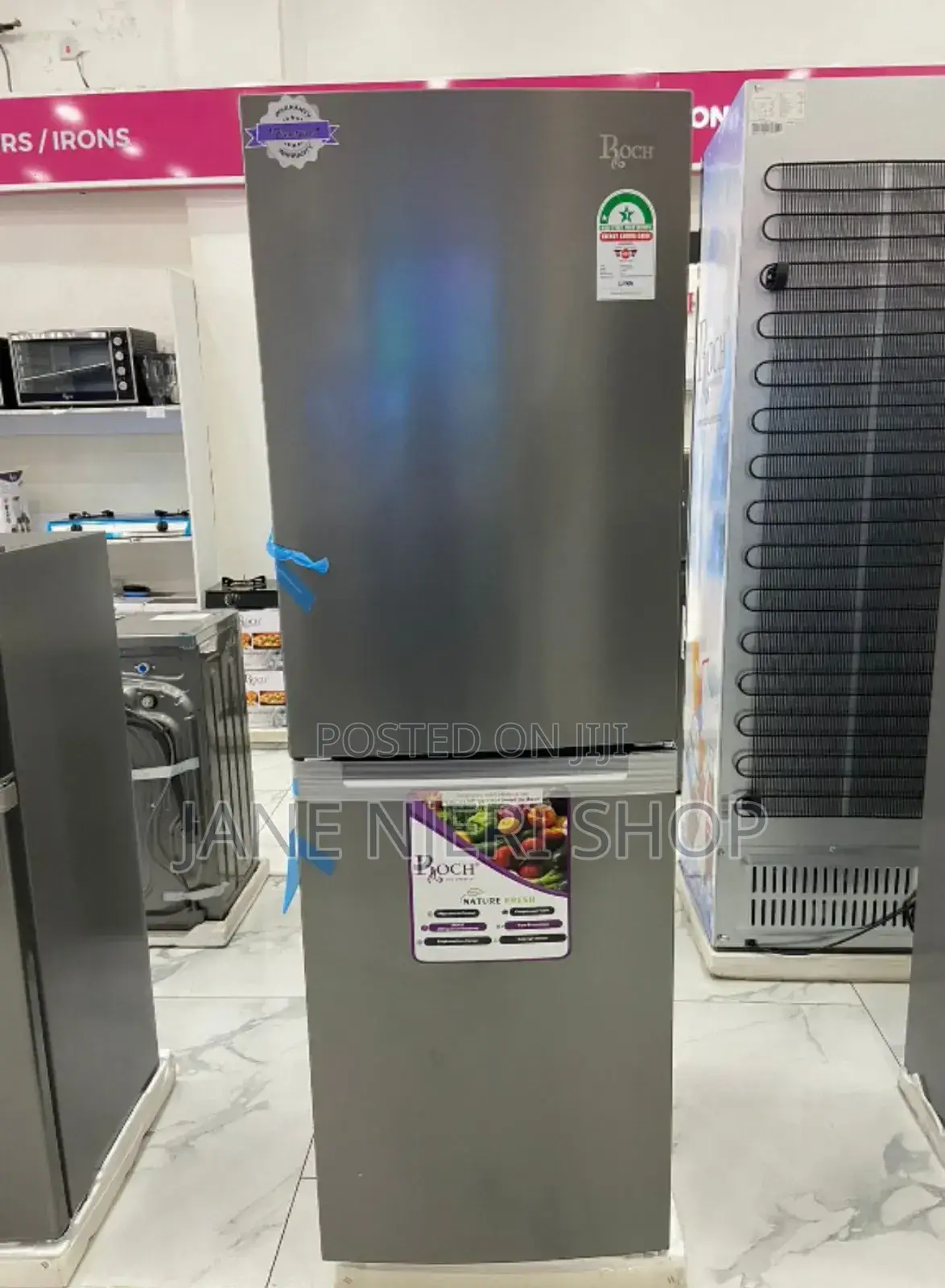 Roch 327L Bottom Freezer Refrigerator R/F