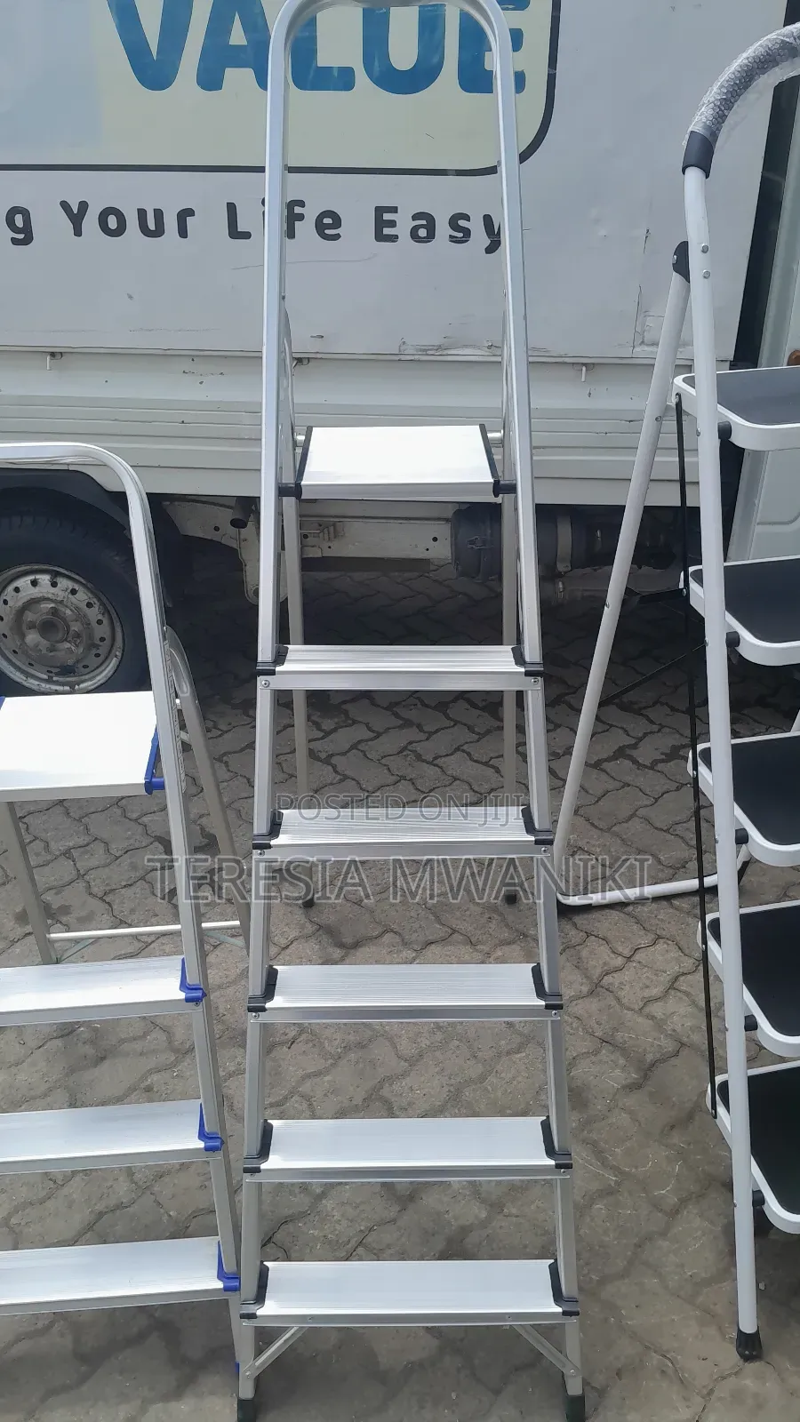 4 Step Household Aluminium Ladders