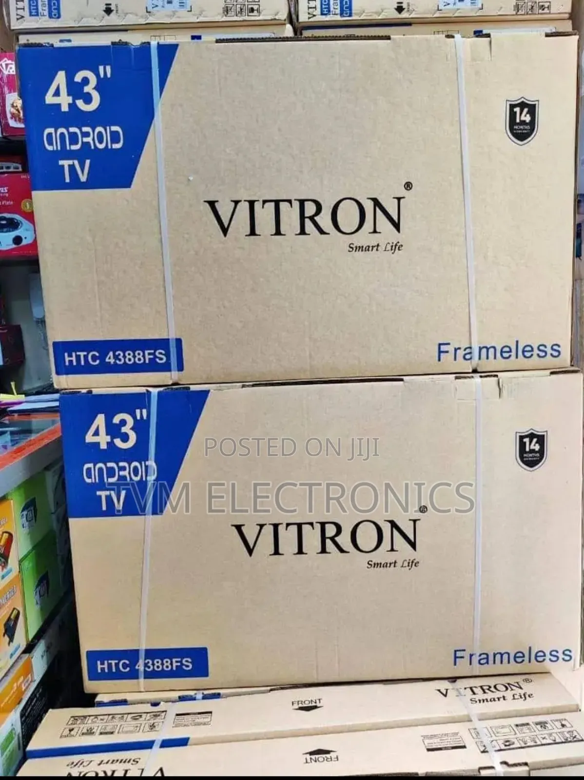 Vitron 4388fs 43" Frameless Smart Android Tv Television