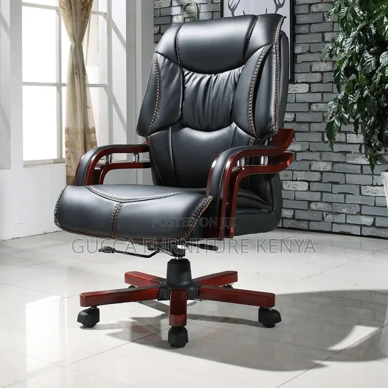 Office Chairs: PU Leather High Back Executive Office Chair