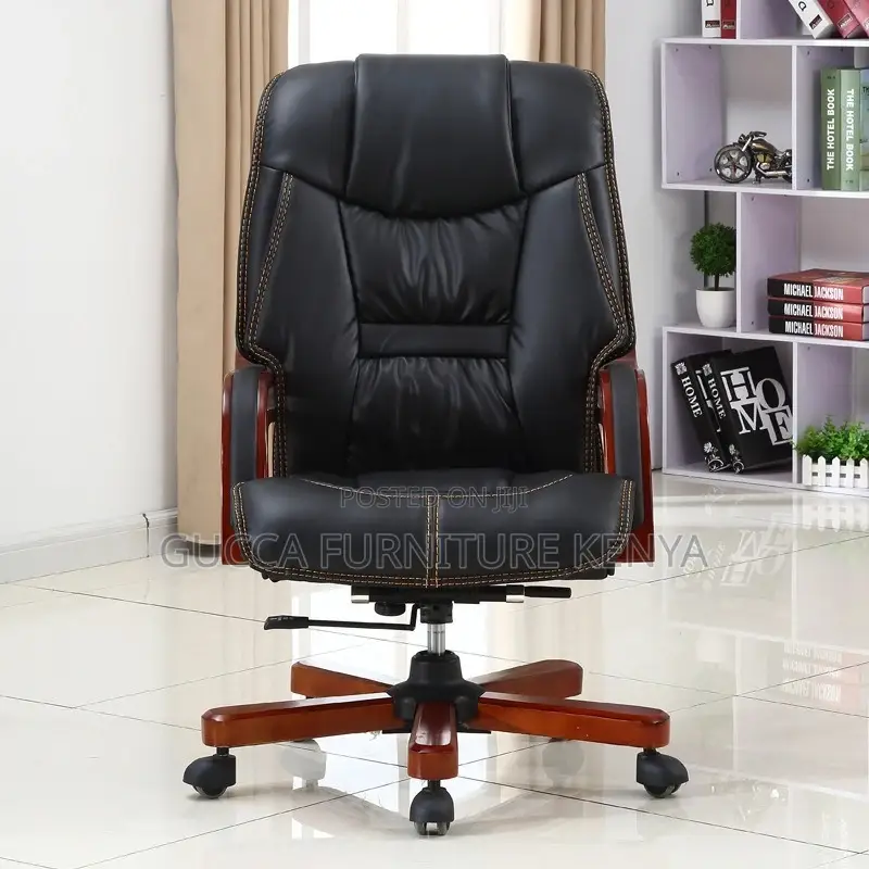 Office Chairs: PU Leather High Back Executive Office Chair