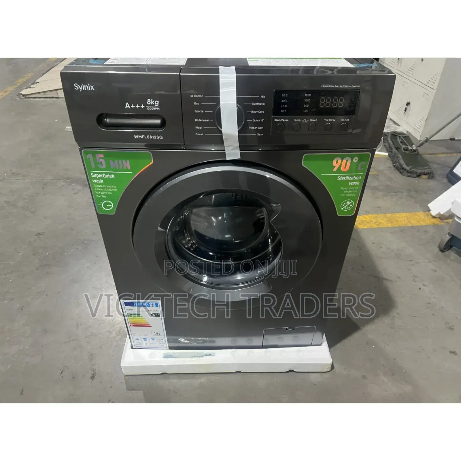 Washing Machine 8kgs Syinix Front Load