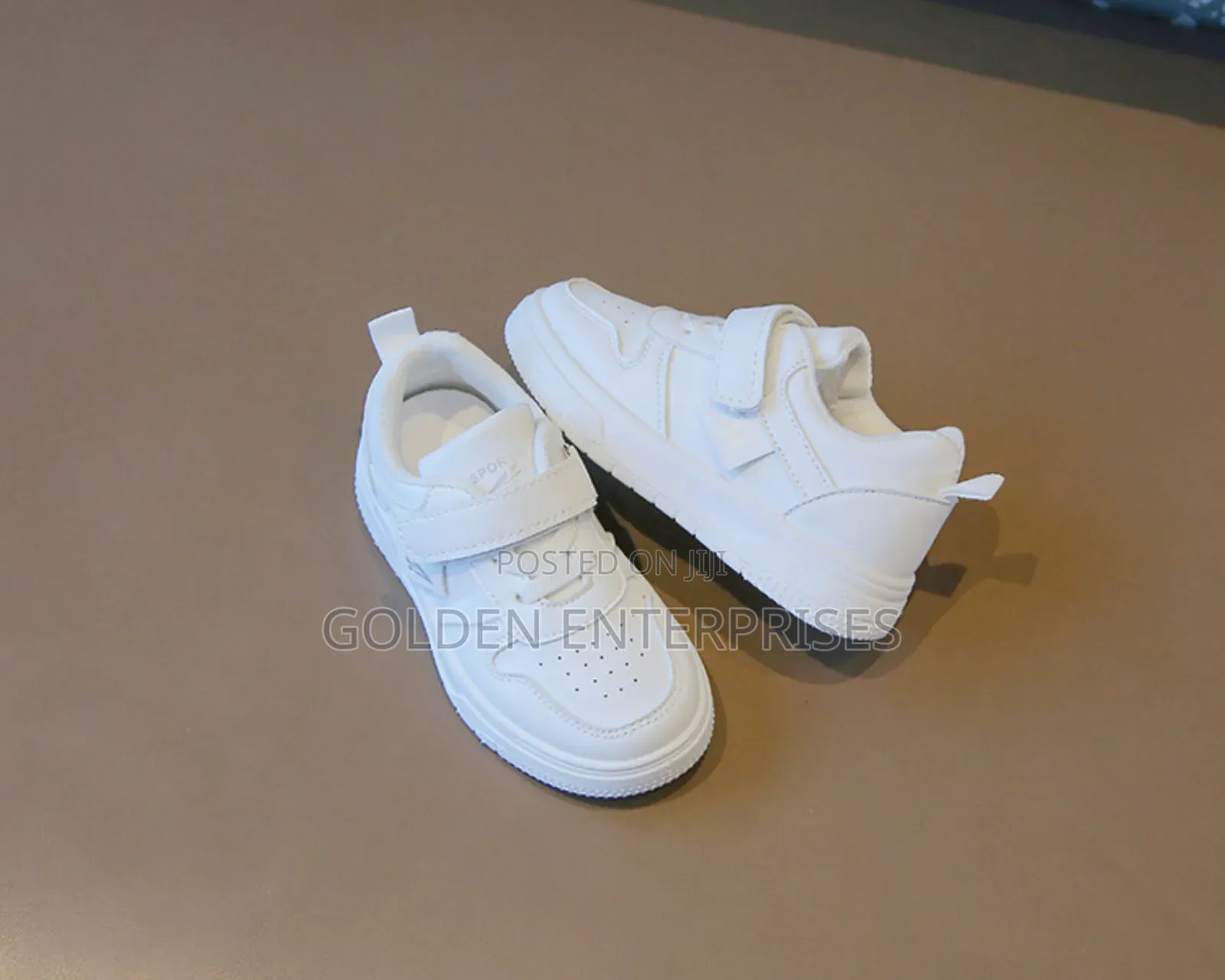 All White Kids Sports Shoes 21-38