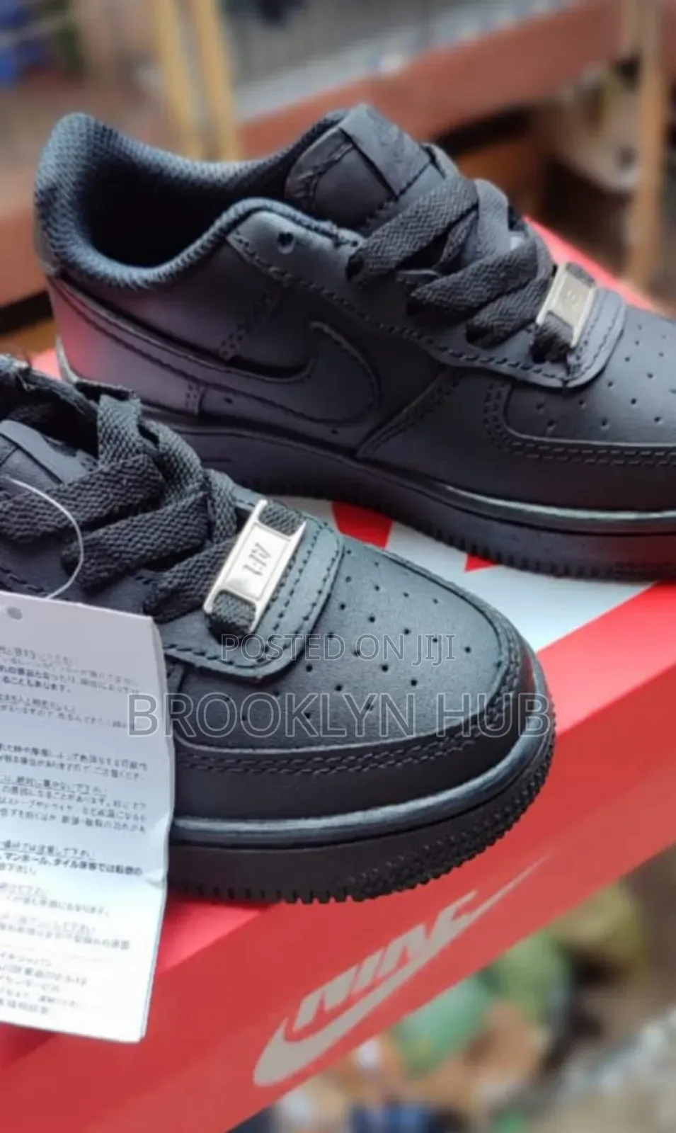 Original Kids Air Force Sneakers Available in Black White