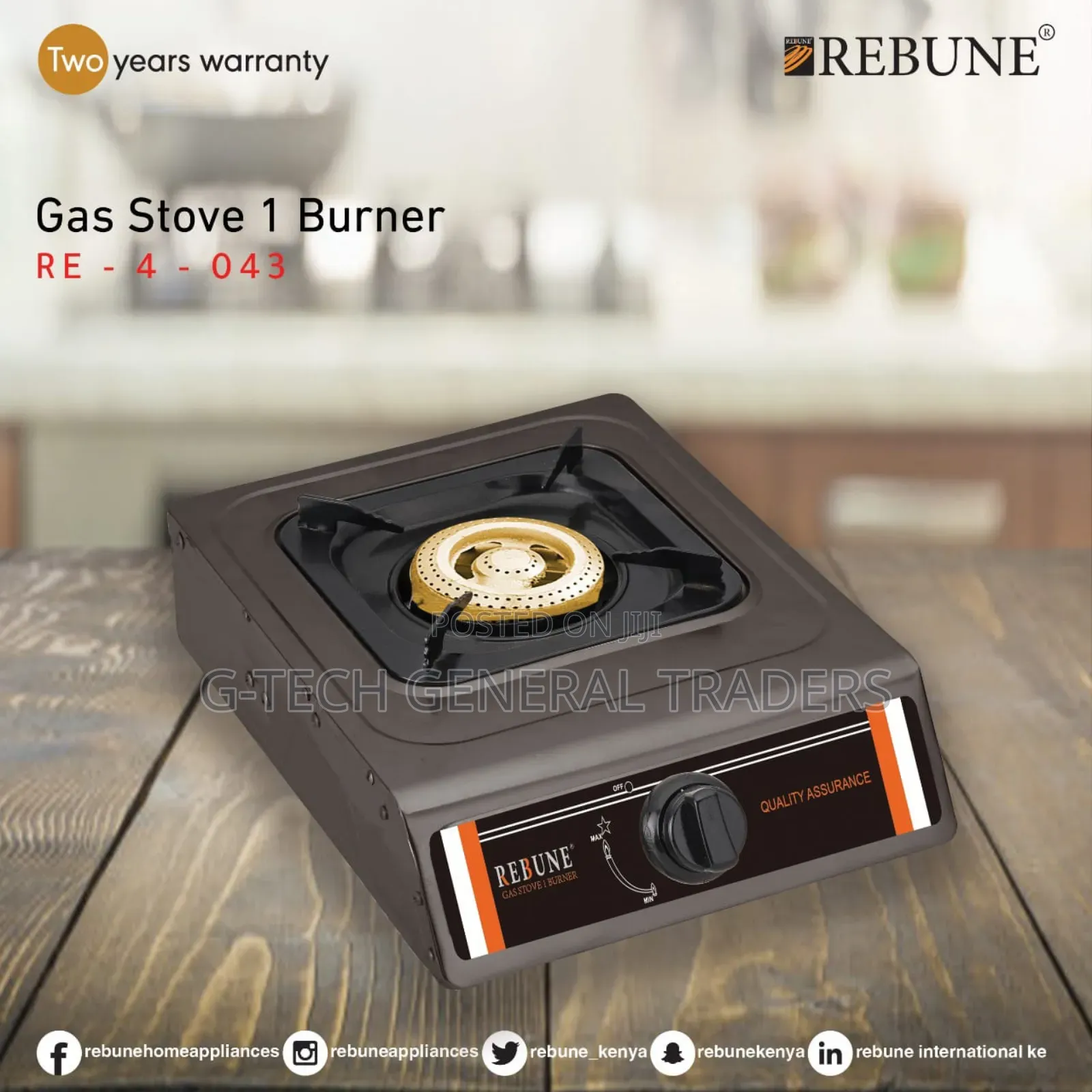 Gas Stove! Rebune Auto Ignition Single Gas Stove