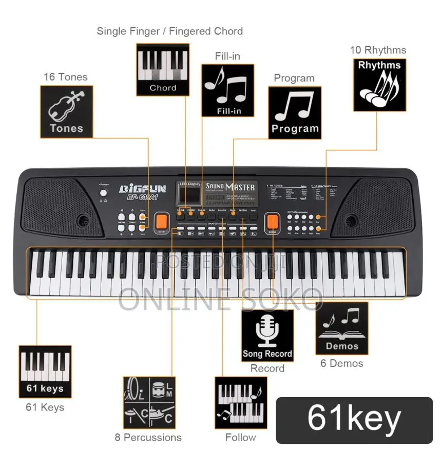 37/49/61 Keys Electronic Keyboard Piano Musical Instrument