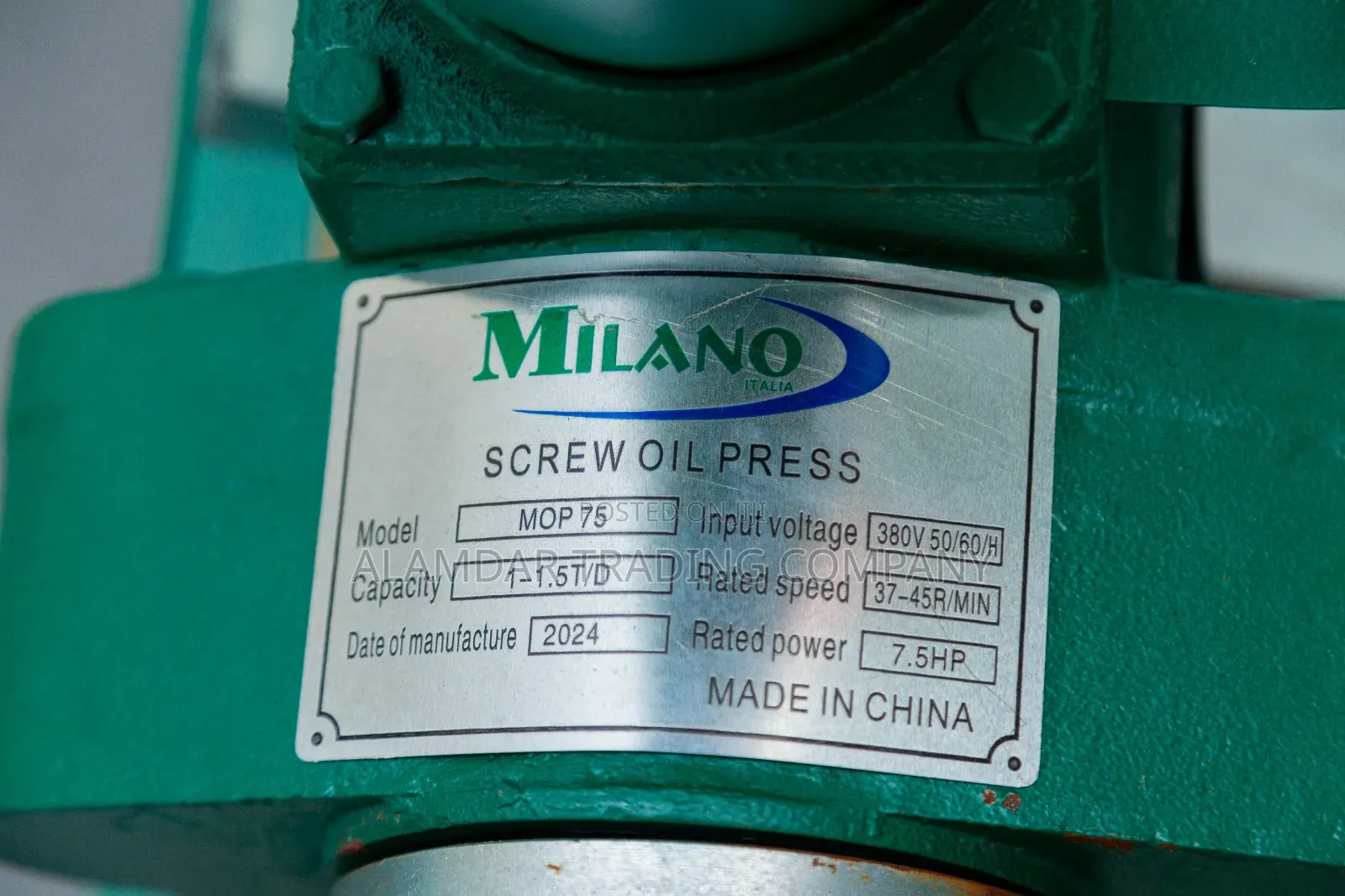 Oil Press Machine Complete With 7.5hp Motor