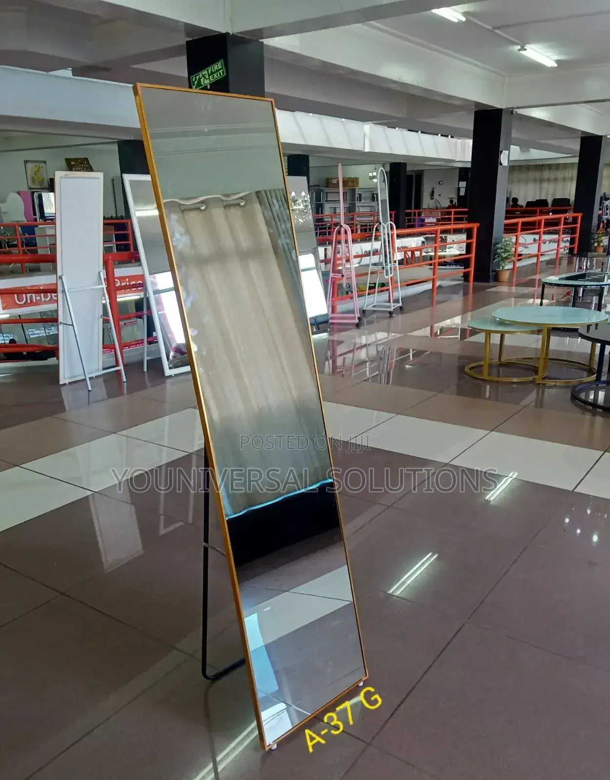 Executive Golden Dressing Mirror