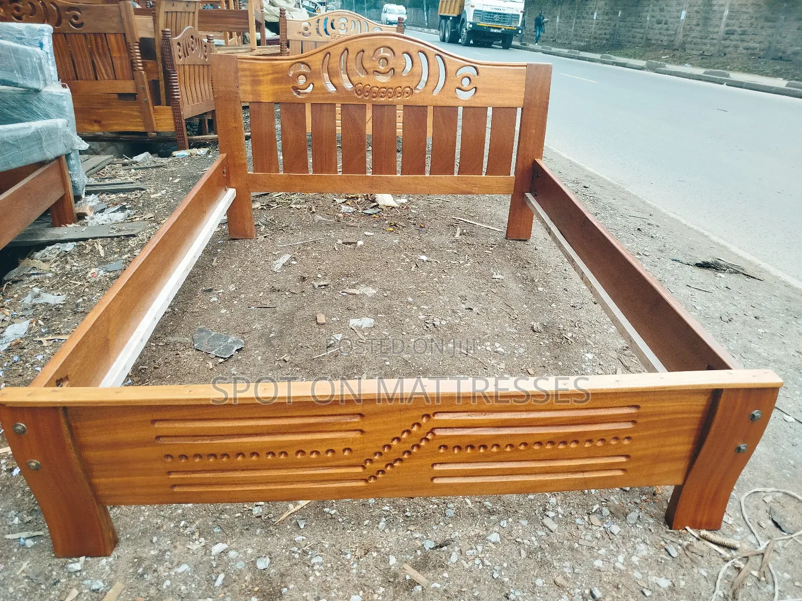 5by6 Mahogany Beds + Free Delivery.