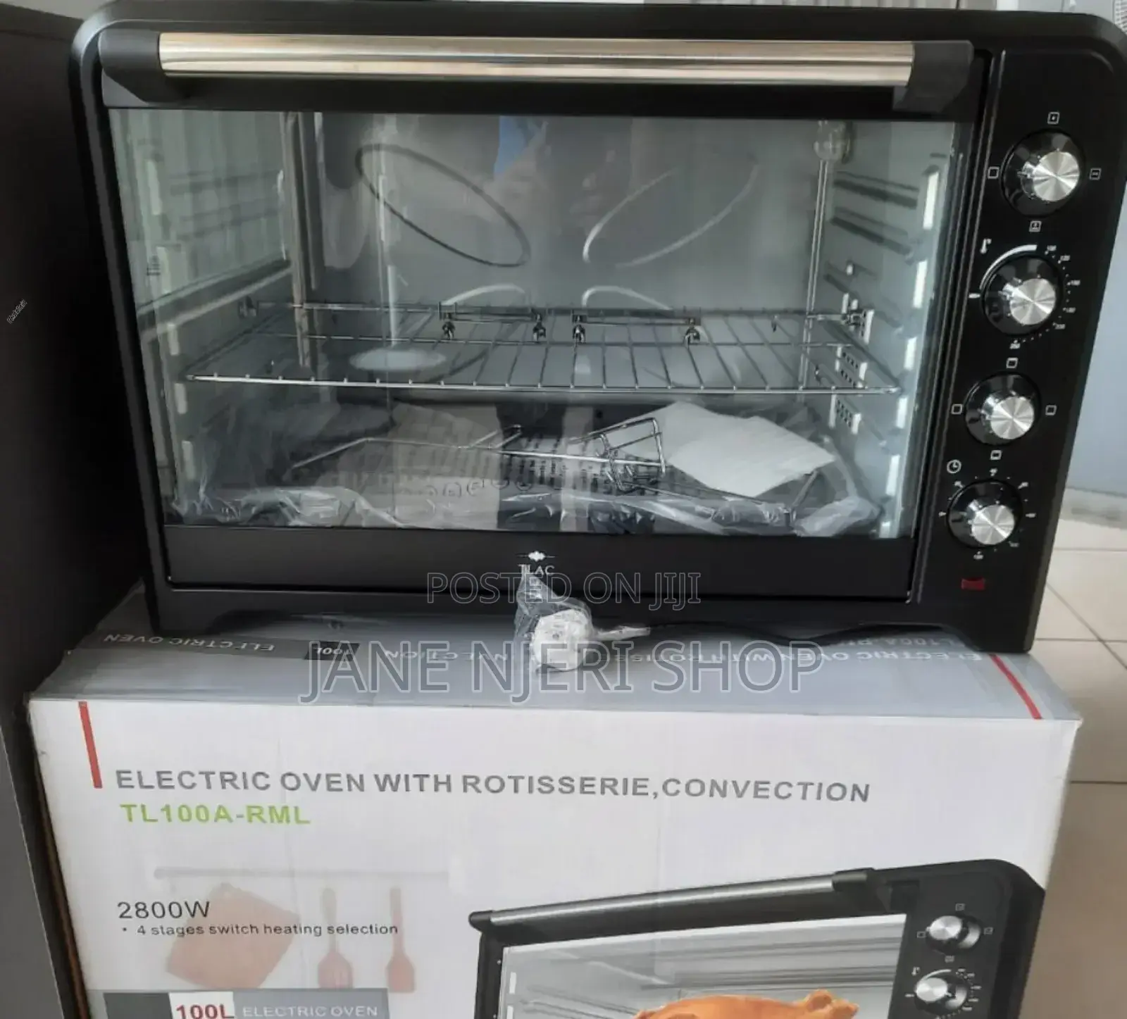 TLAC 100L Electric Oven Conventional 2800W 4 Stage TC