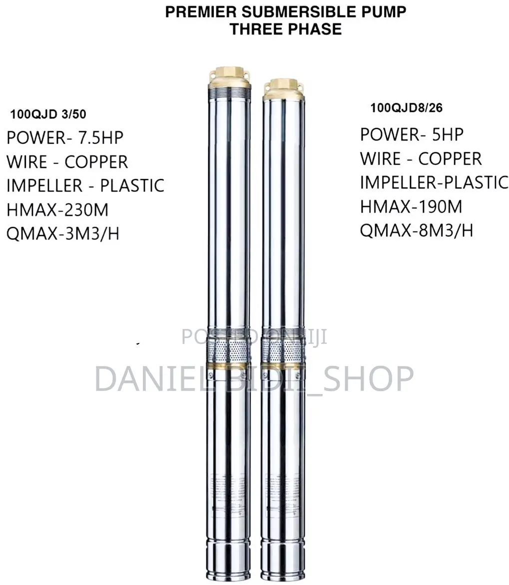 Premier 7.5HP 230M 3-Phase Submersible Water Pump