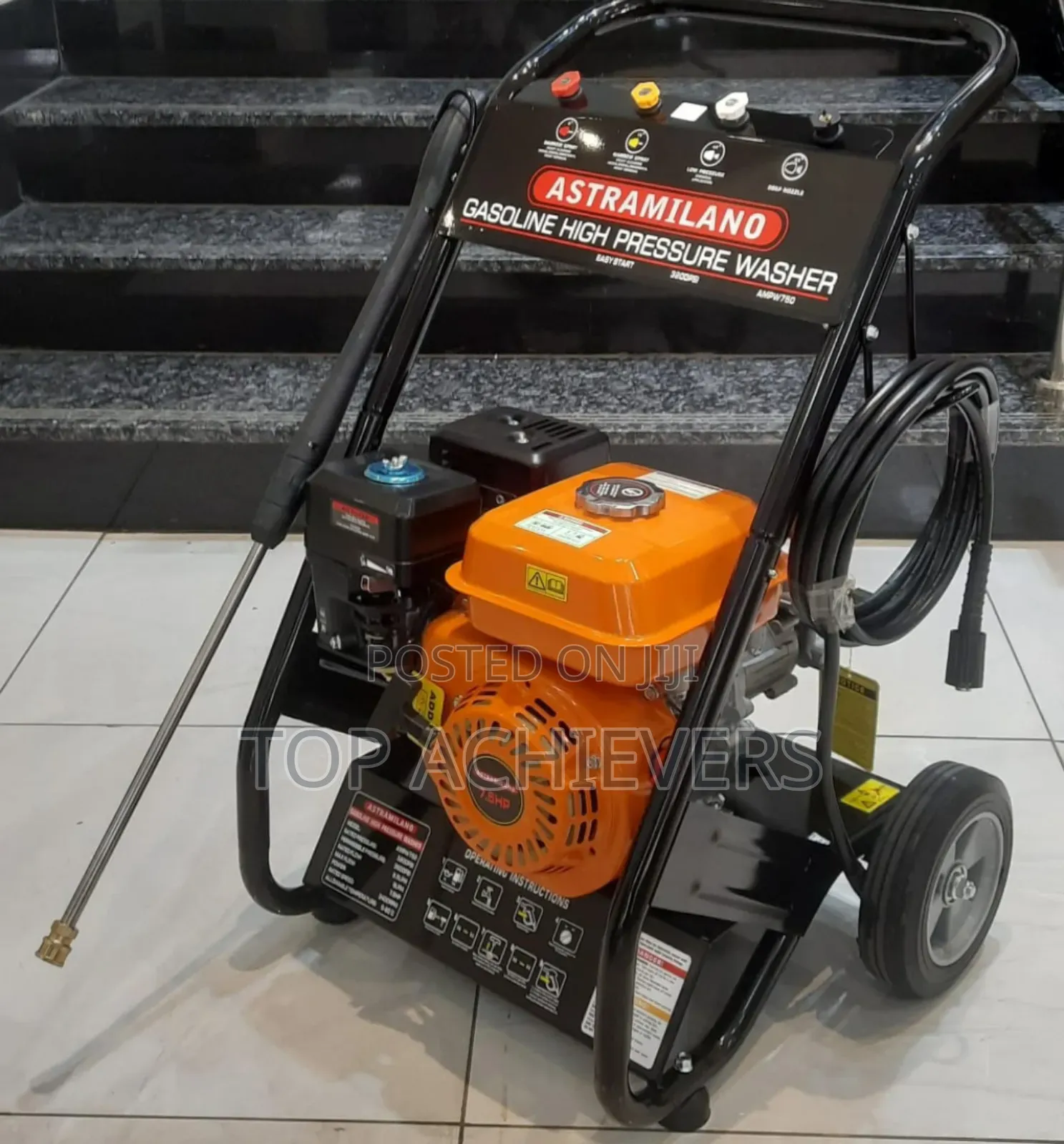 Astramilano Petrol Pressure Washer 3200psi 7.5hp