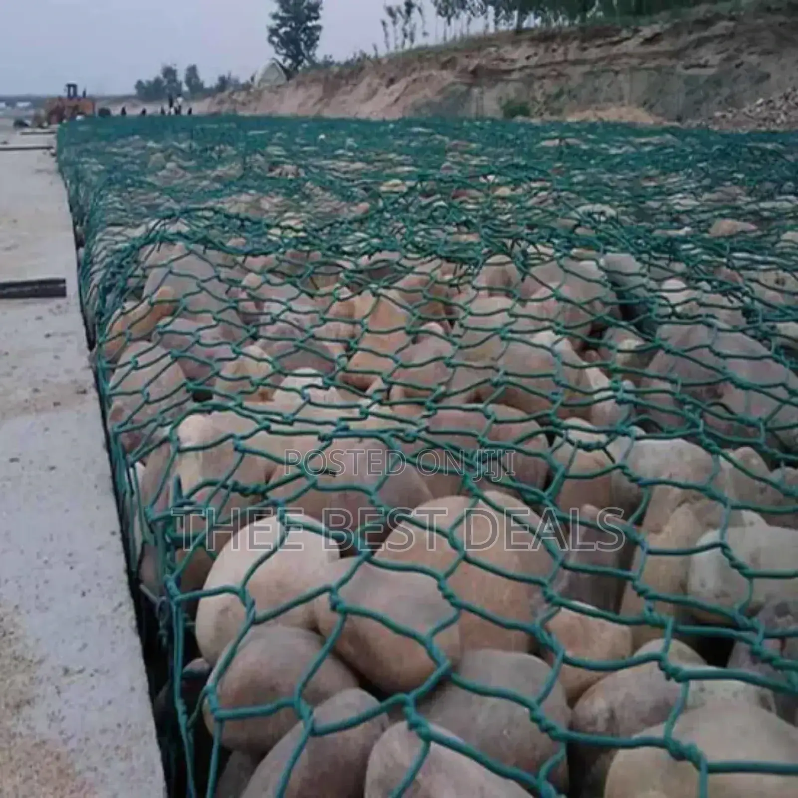 PVC Wire Gabion Boxes (Green Colour)