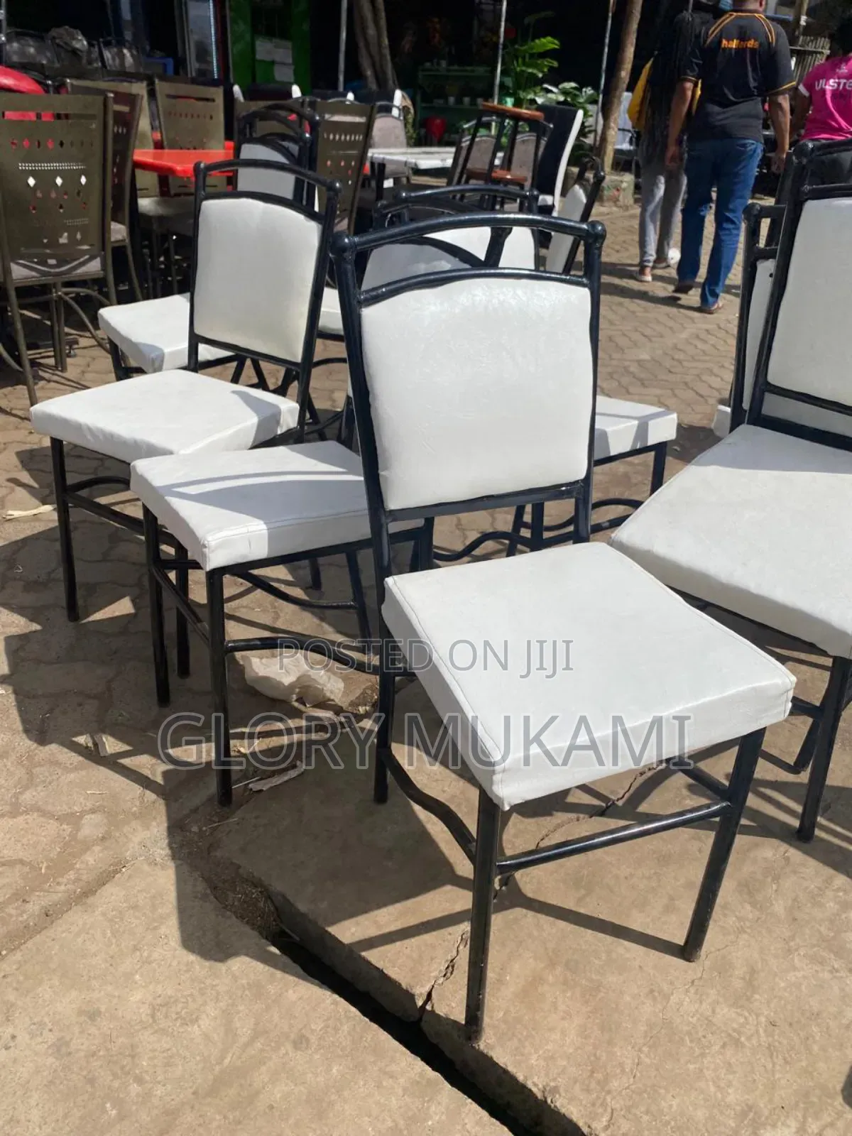 Restaurants and Bar White Chairs