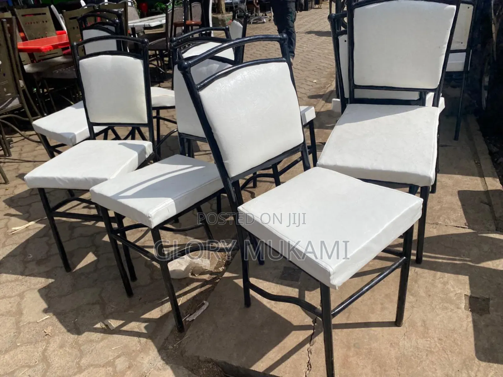 Restaurants and Bar White Chairs
