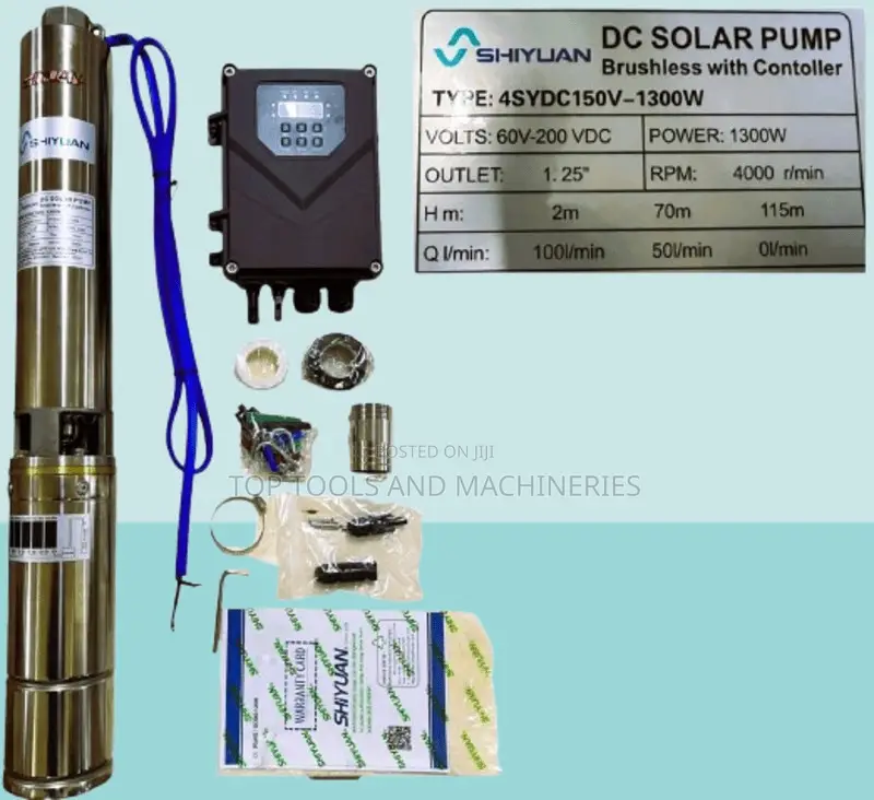 Shiyuan 1300w 115m Brushless Dc Pump With Controller
