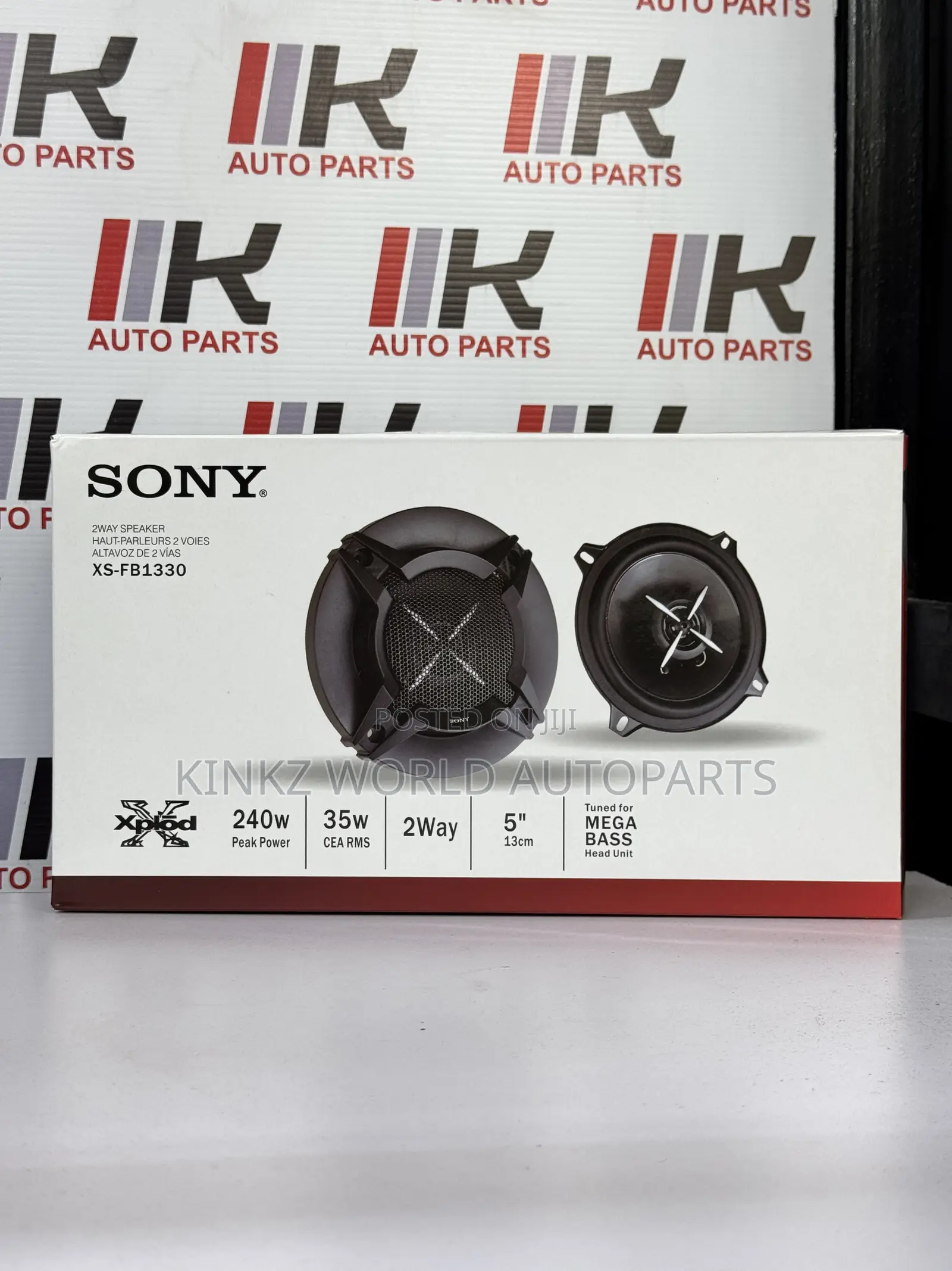 Sony XS-FB1330 5.25" 240W 3-Way Car Door Speakers-Tweeter,