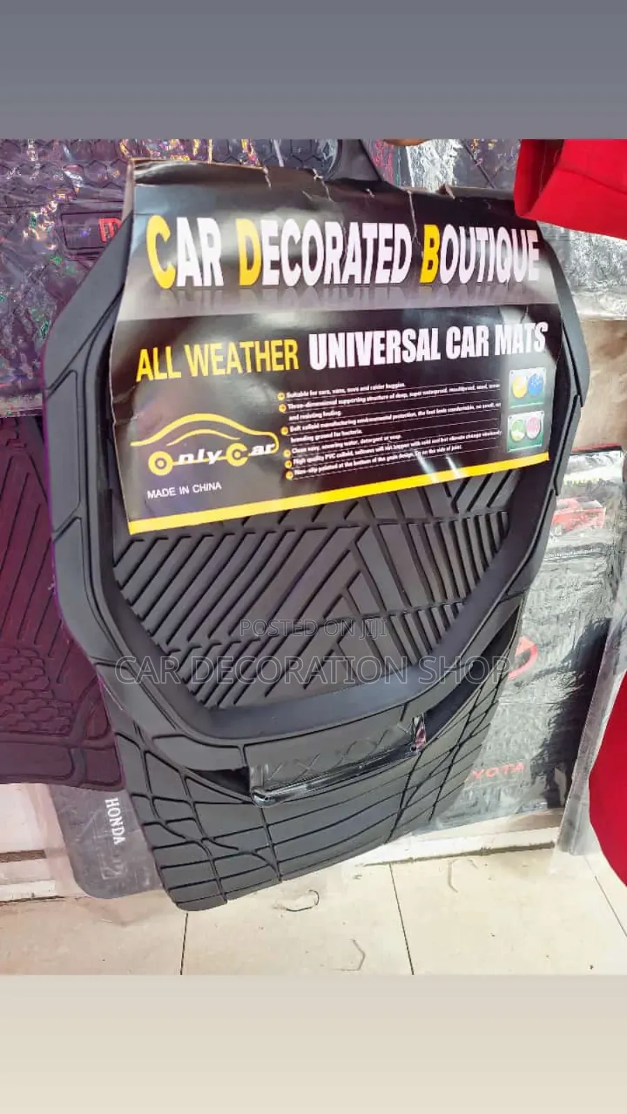 Universal Heavy Duty Black All Weather Floor Mats