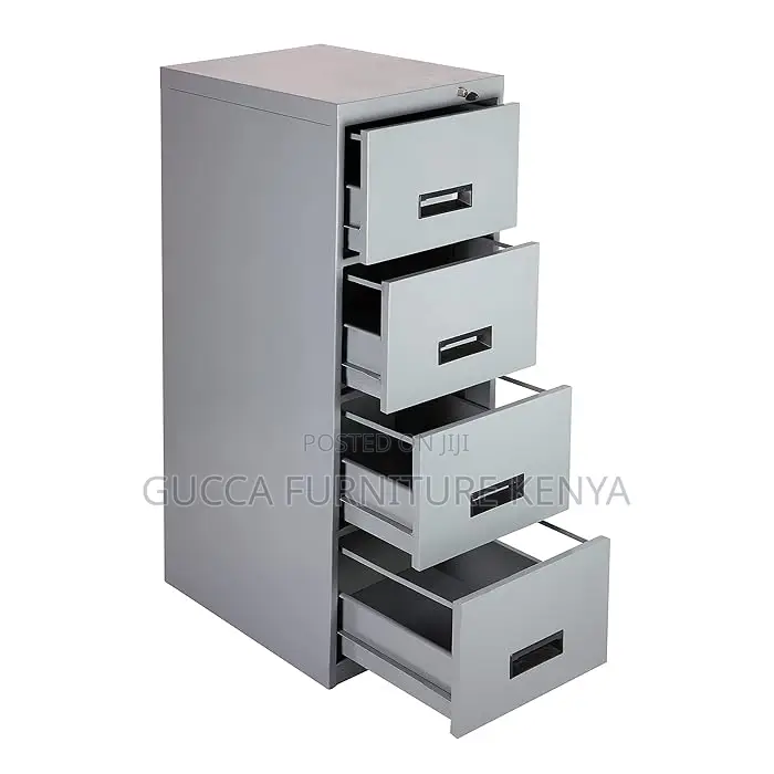 Cabinets:4 Drawer Metal File Storage Cabinet With Lock