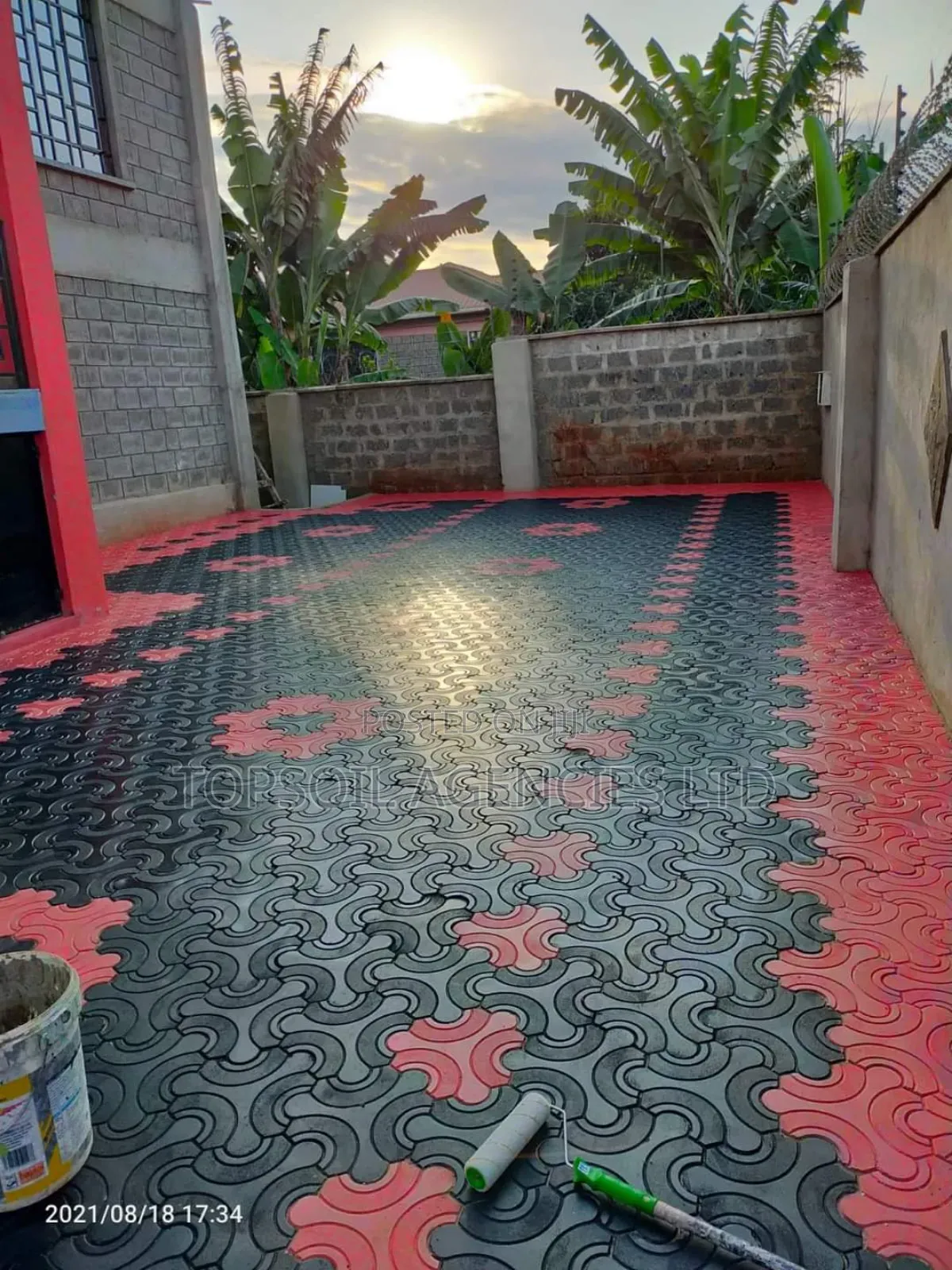 Colored Cabro and Tiles
