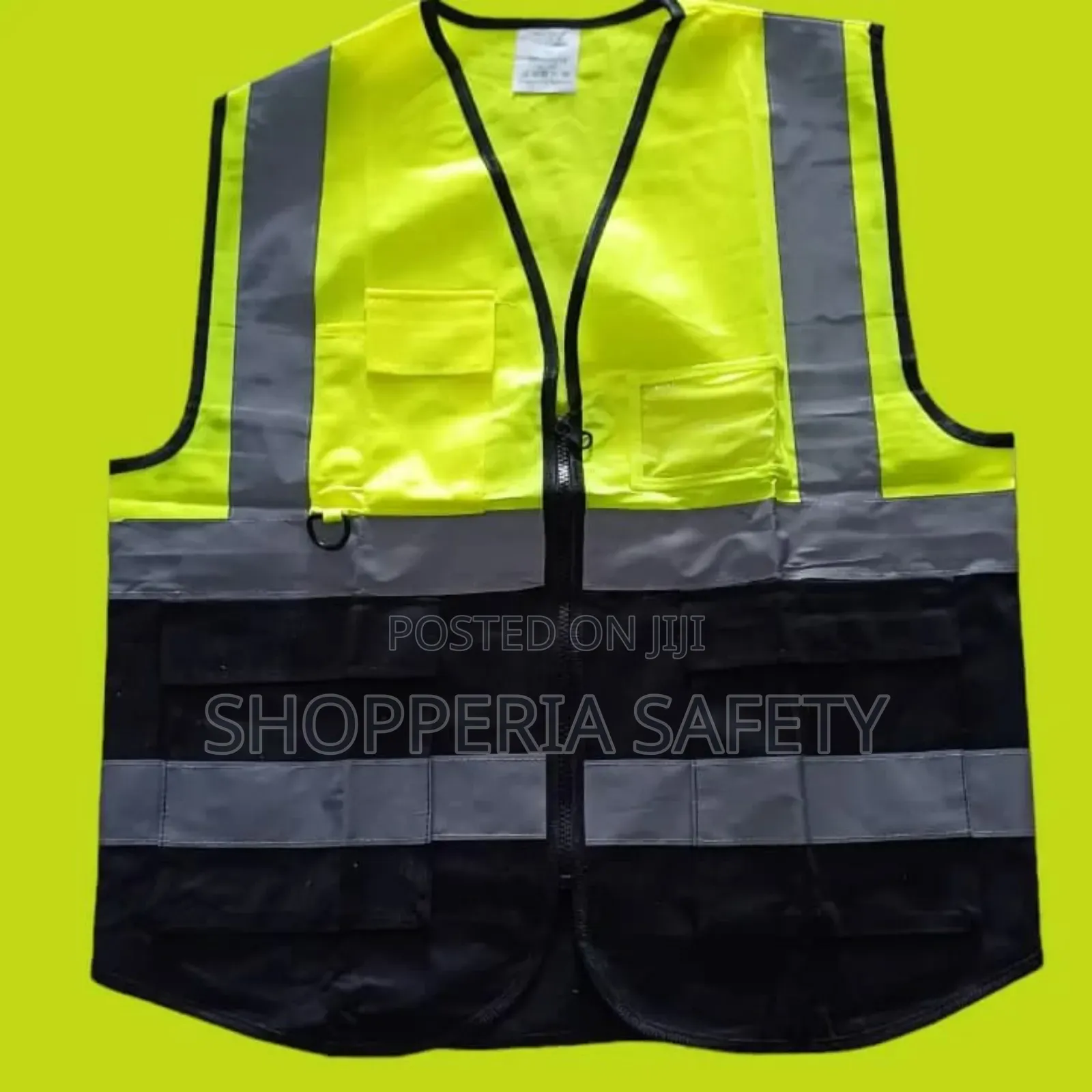 Multicolored Green Reflector Vests