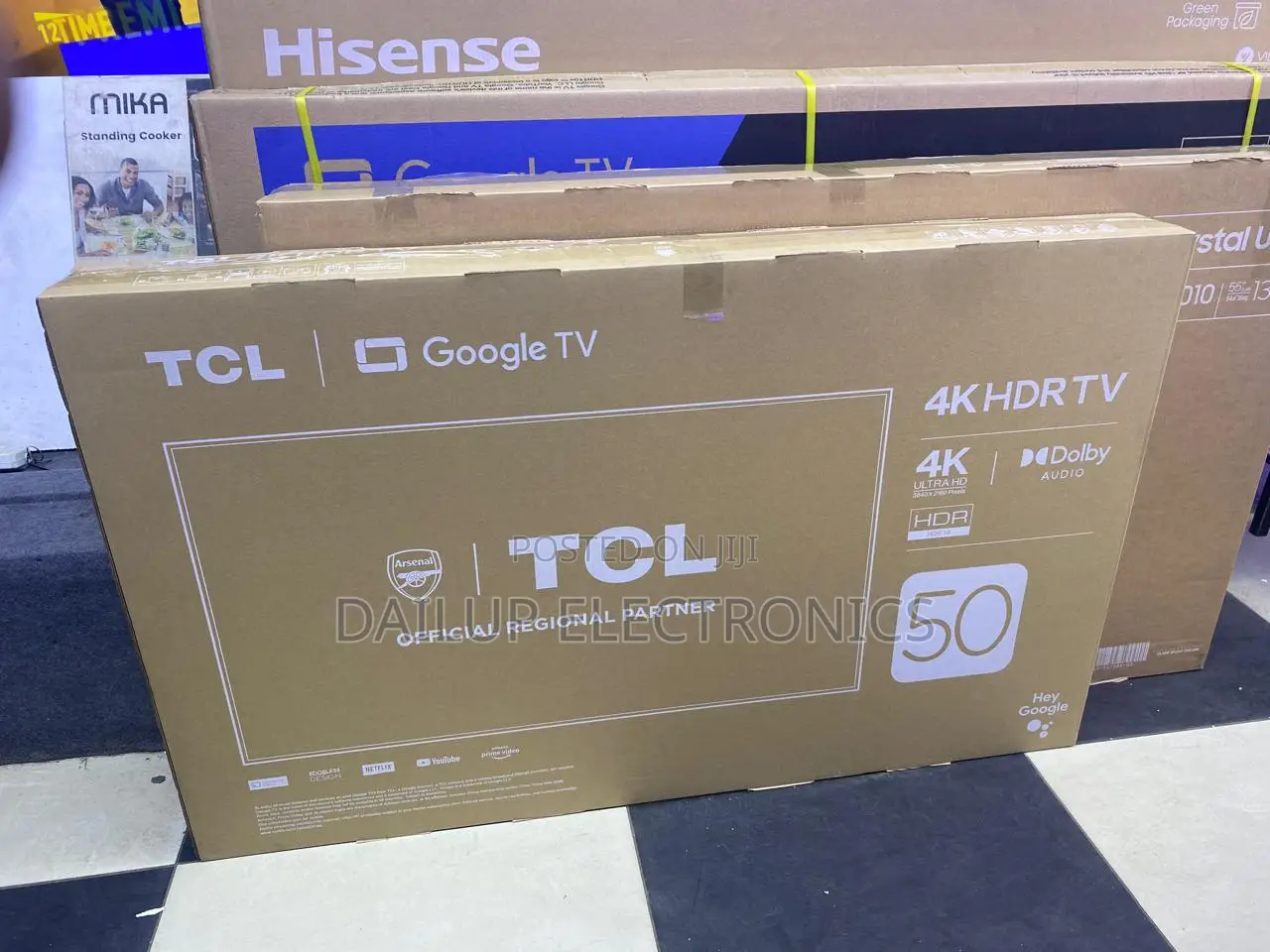 TCL 50 Inch HDR Google Tv With East Africa Warrant