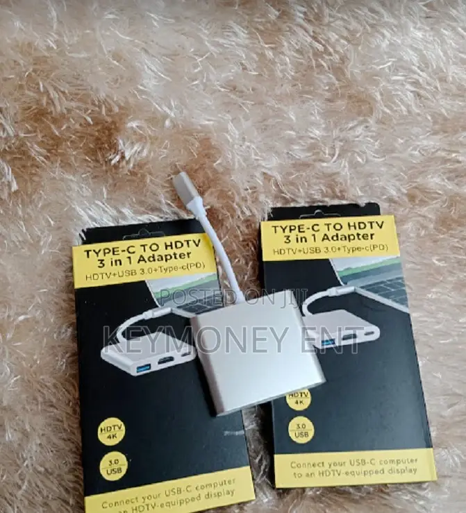 3 in 1 Type C Multiport Adapter to HDMI USB 3.0