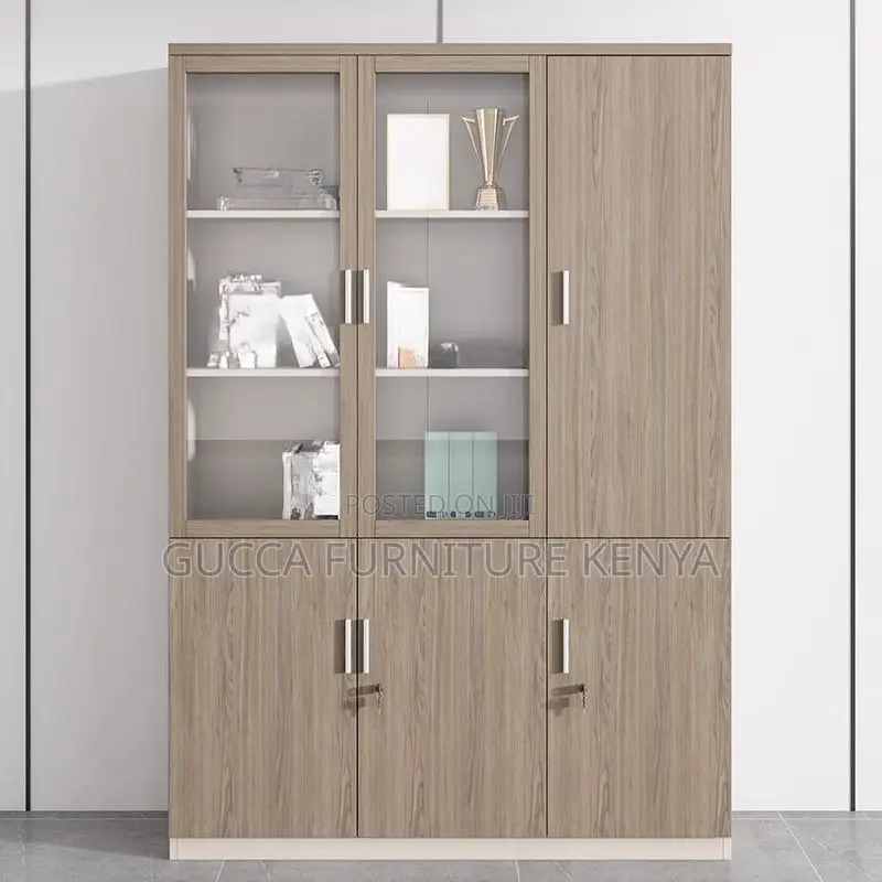 Cabinets:3-Door Cocoa Lumber Office Storage Cabinet