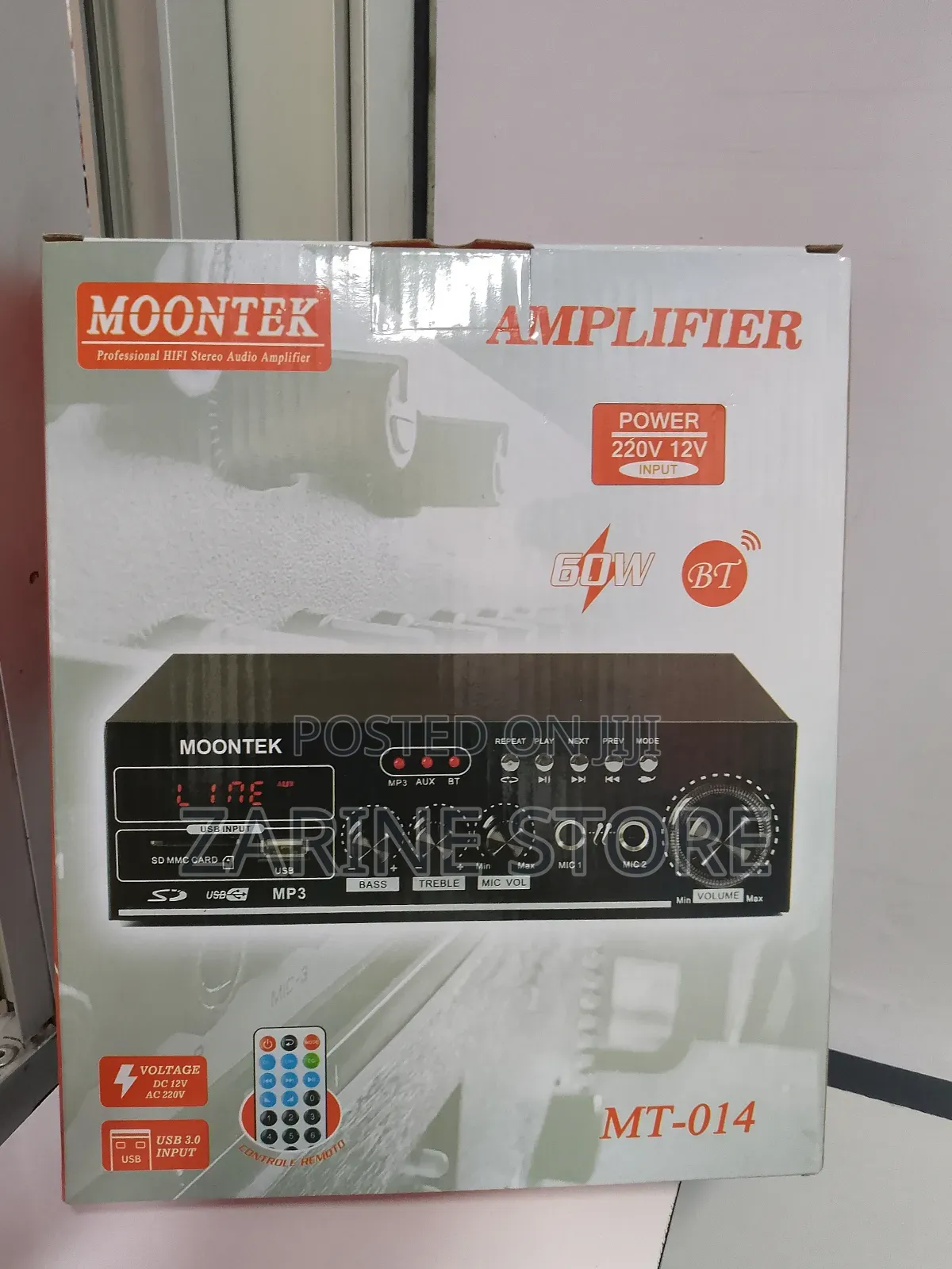 Hifi Amplifier USB/Sd MMC/Fm/Bluetooth Player 60w