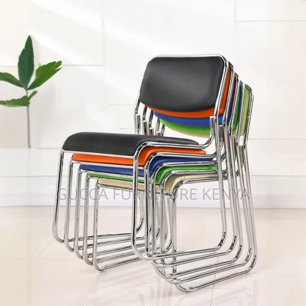 Office Chairs: Modern Simple Chrome Office Guest Chair